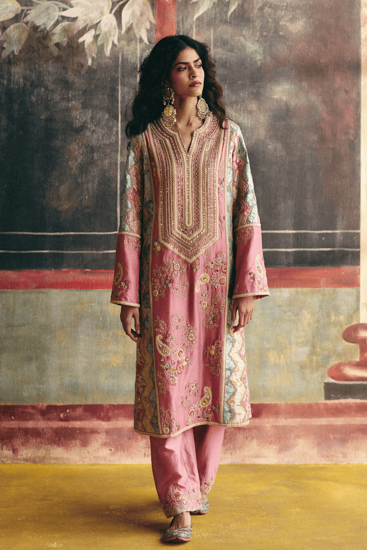 Lilac A line Kurta Set