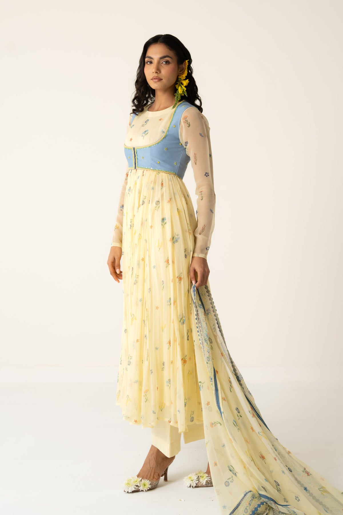 Flora Anarkali Set