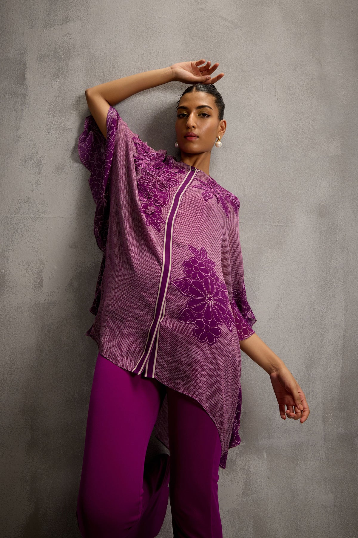 Hitachi Side Ruffled Tunic