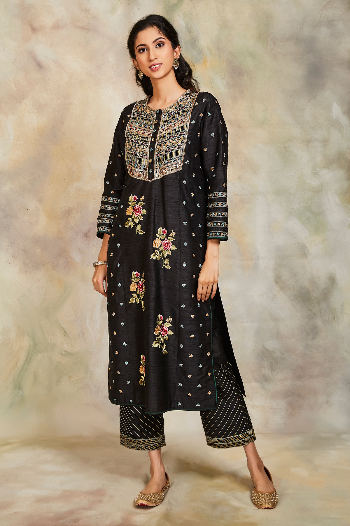 Black kurta set
