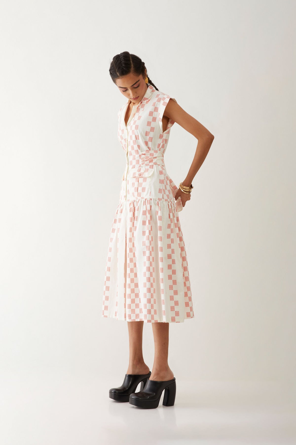 Agnes Dress In Hopscotch Print