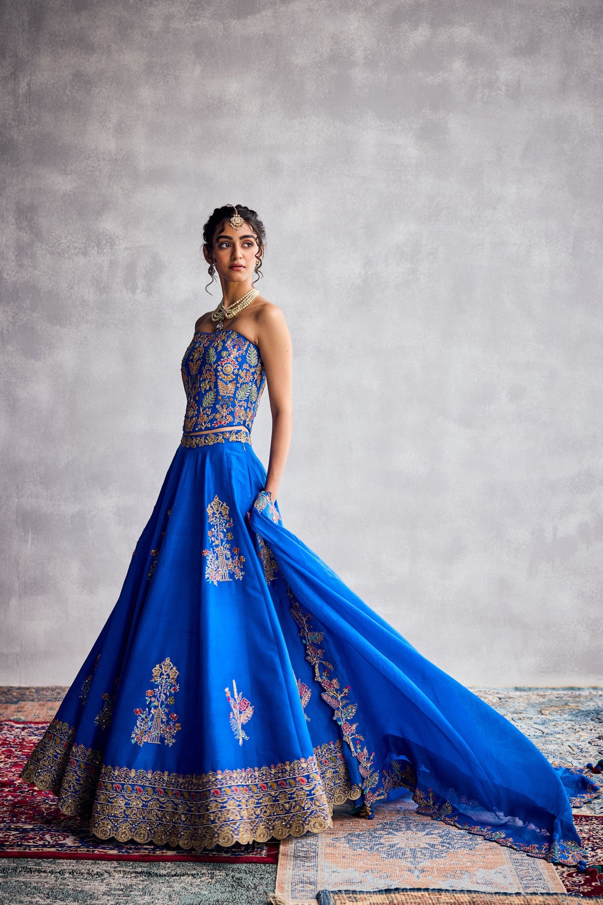 Cobalt Blue Lehenga Set