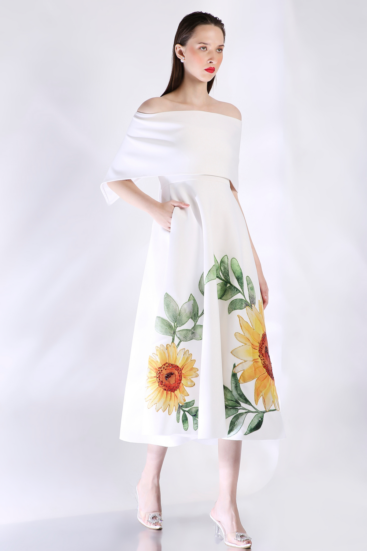 Sunflower Embroidered Dress