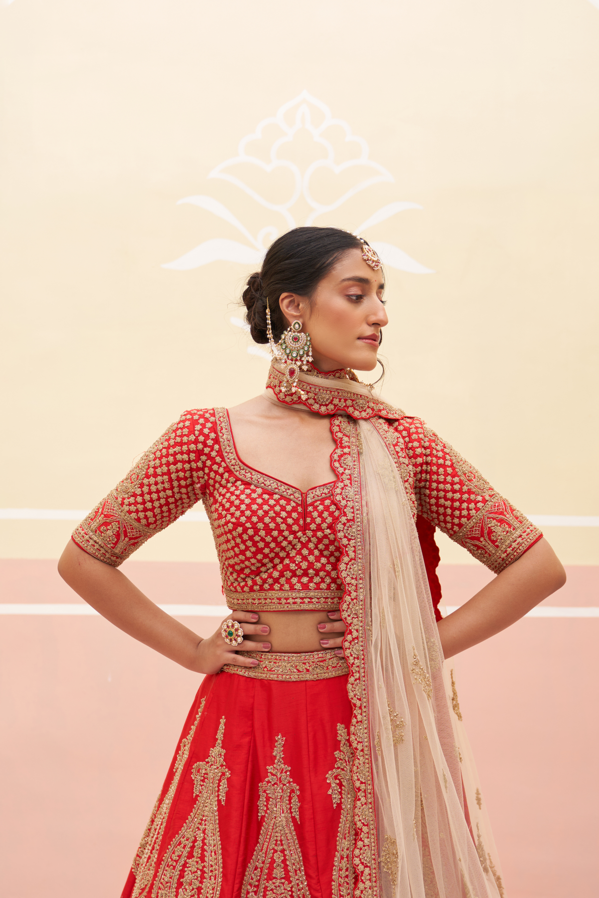 Red Lehenga Set