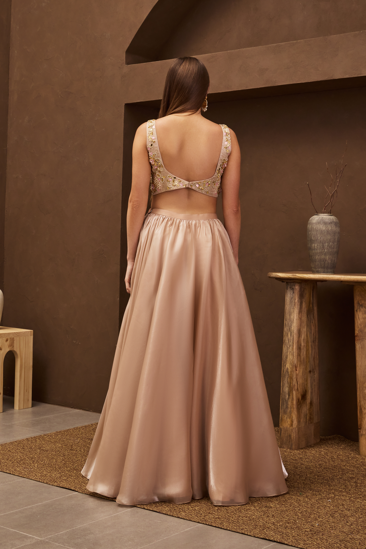 Almost Apricot Lehenga Set