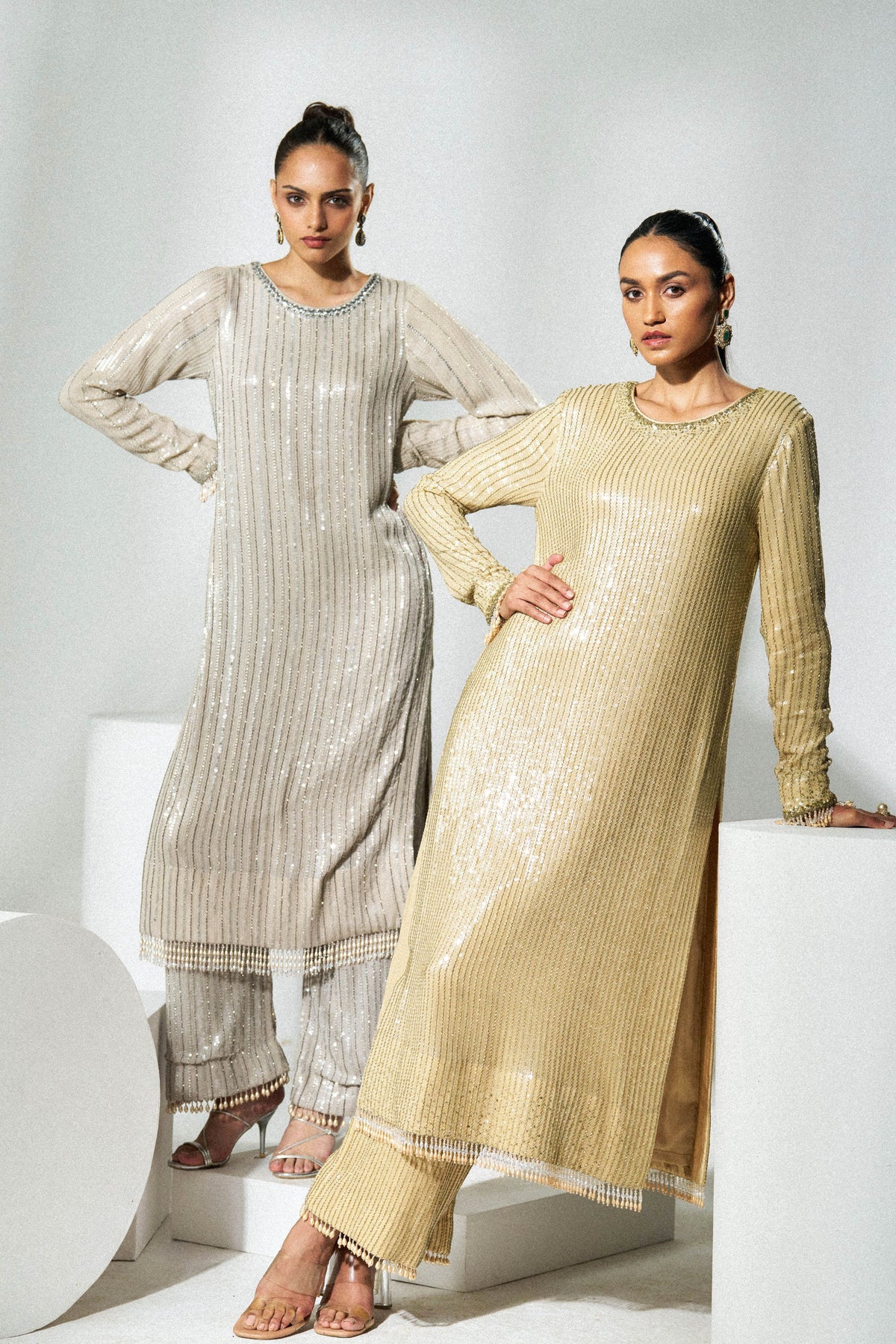 Light Gold Kurta Set