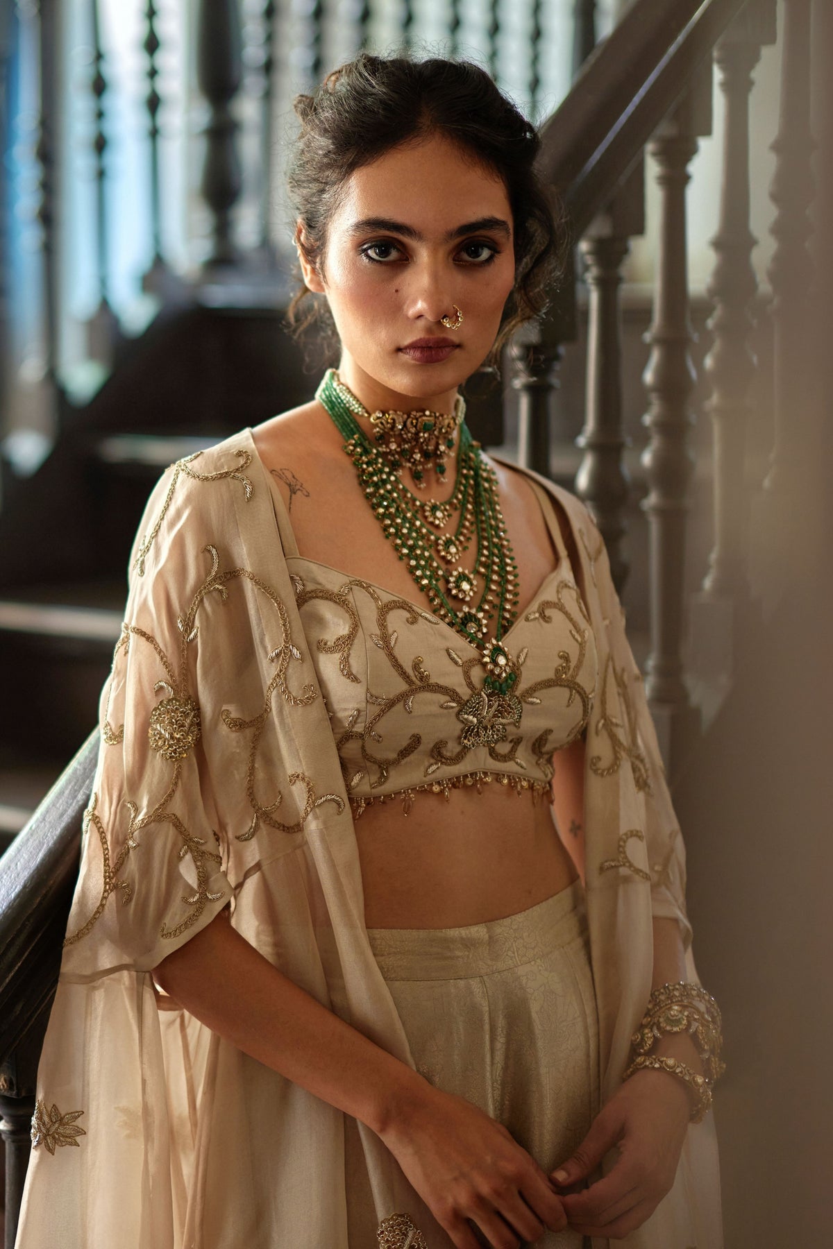 Aira Cape Palazzo Set