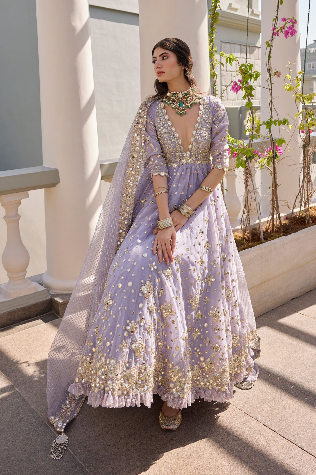 Martini Lilac Anarkali Set