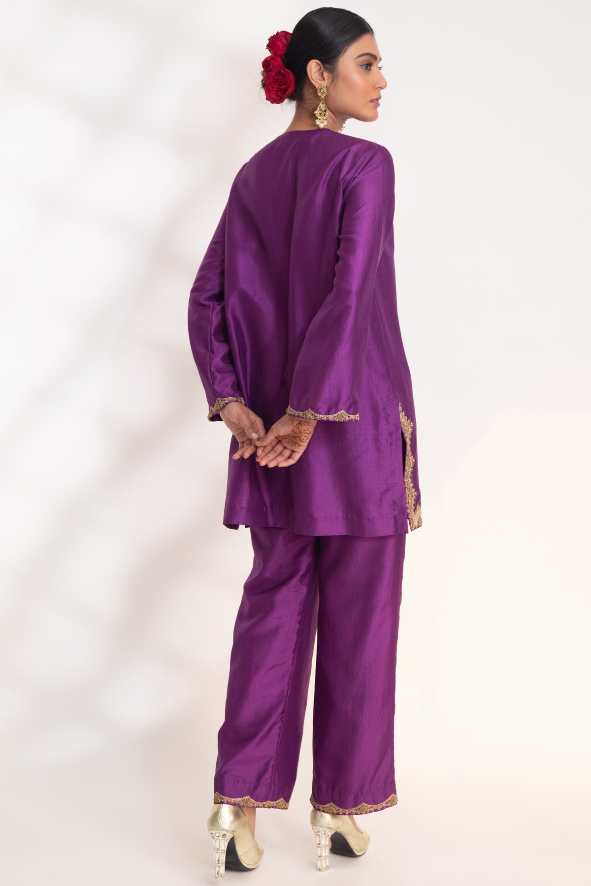 Purple Aavya Tunic Set