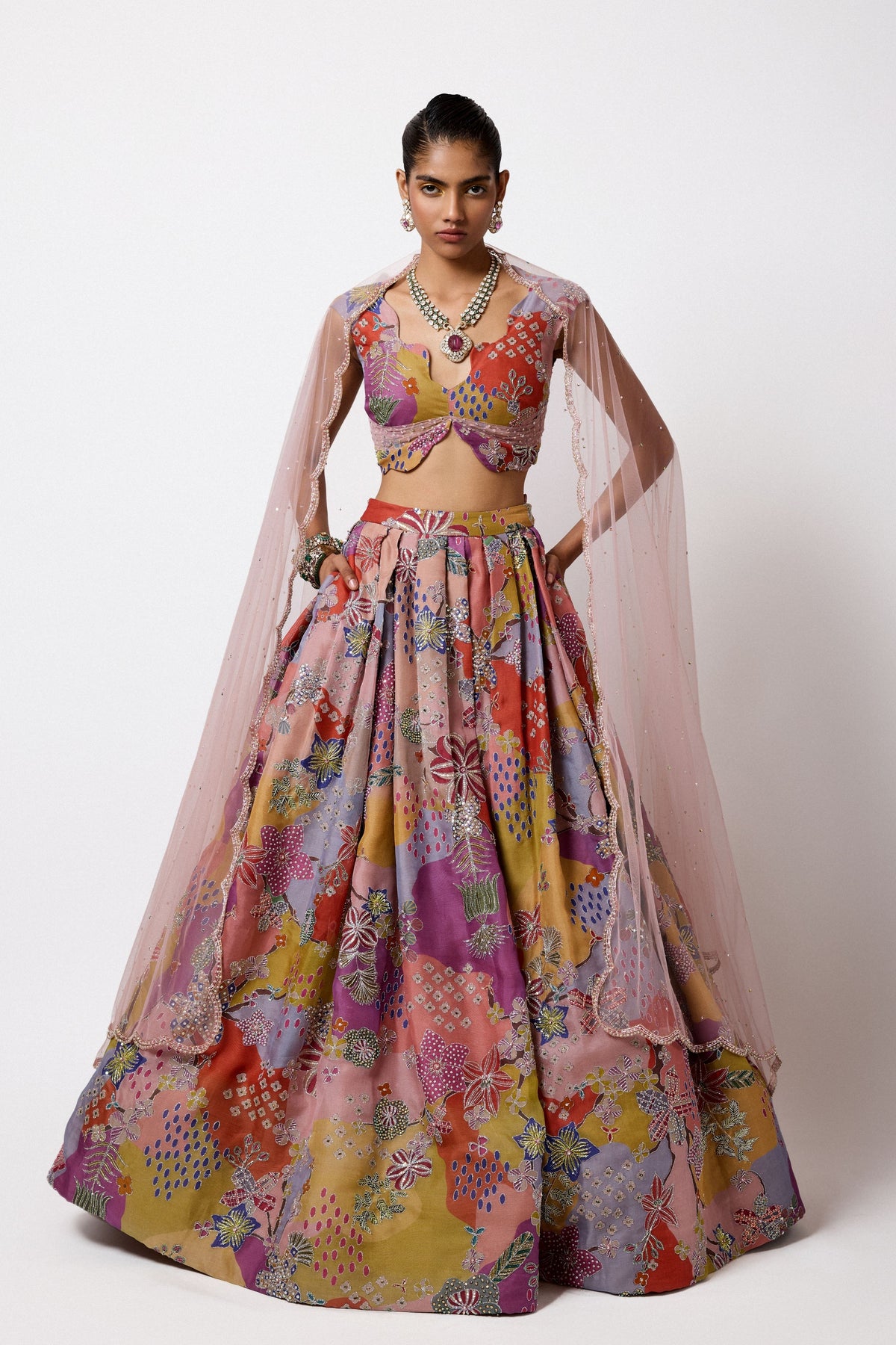 Brillara Organza Lehenga Set