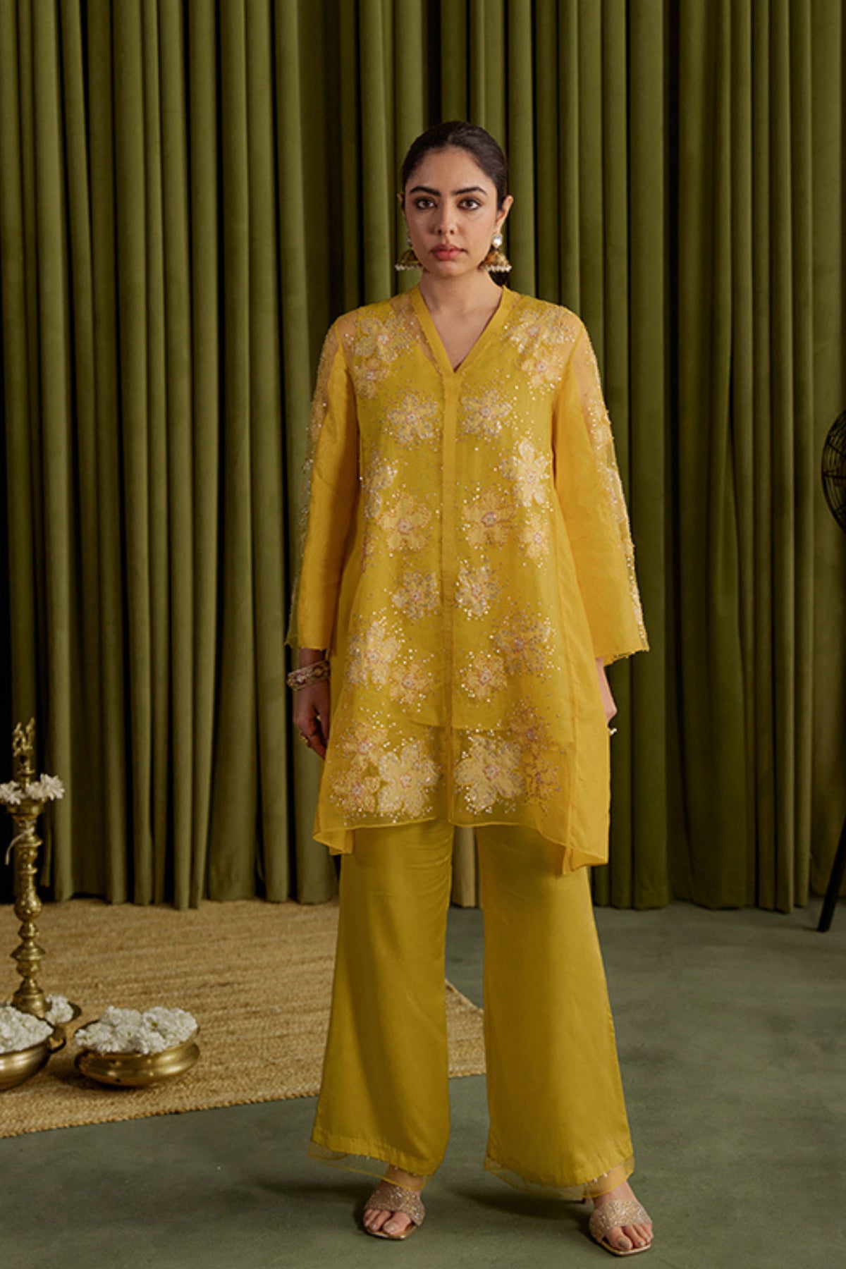 Mango Kurta Floral Set