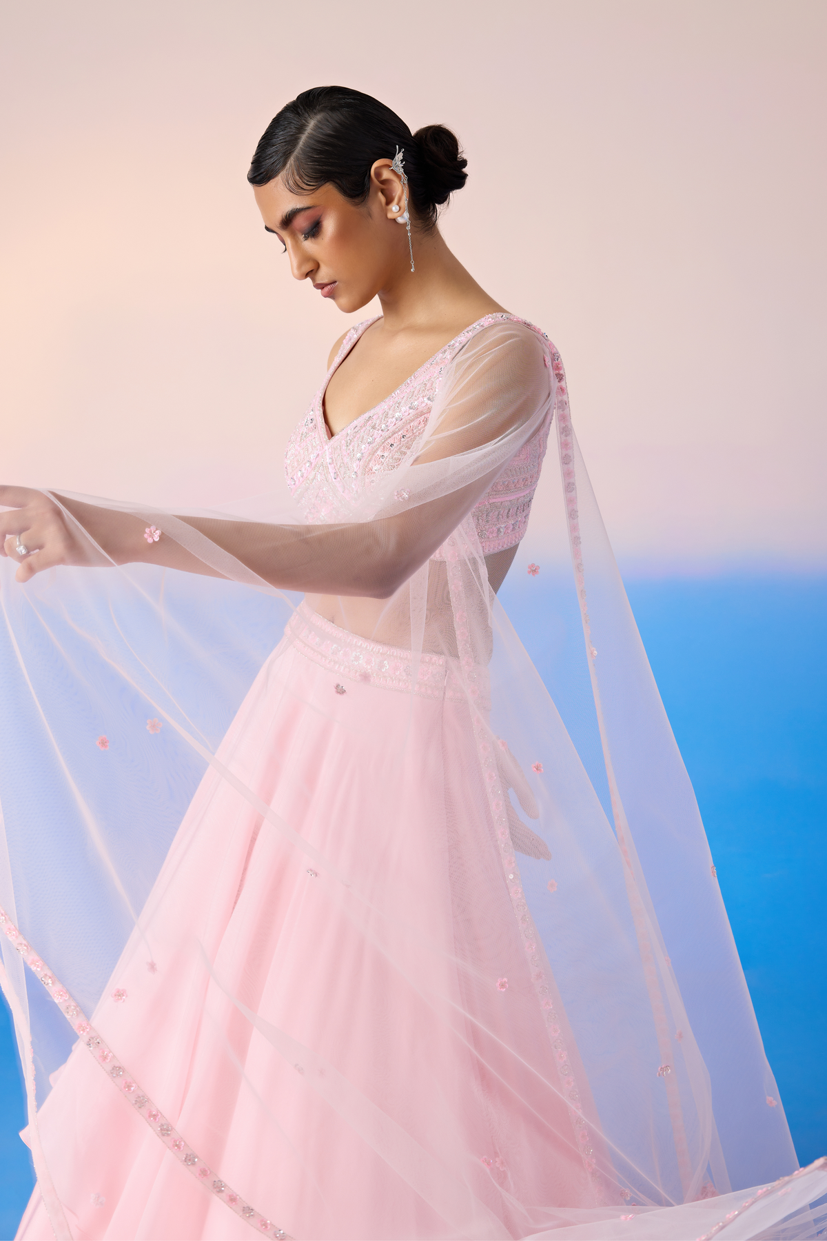 Carnation Pink Lehenga Set