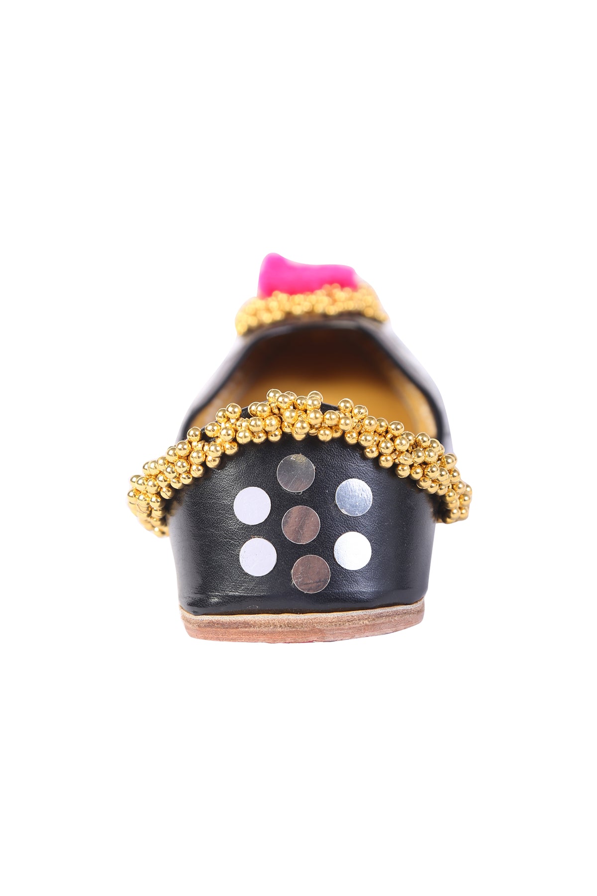 Pompom jutti in black