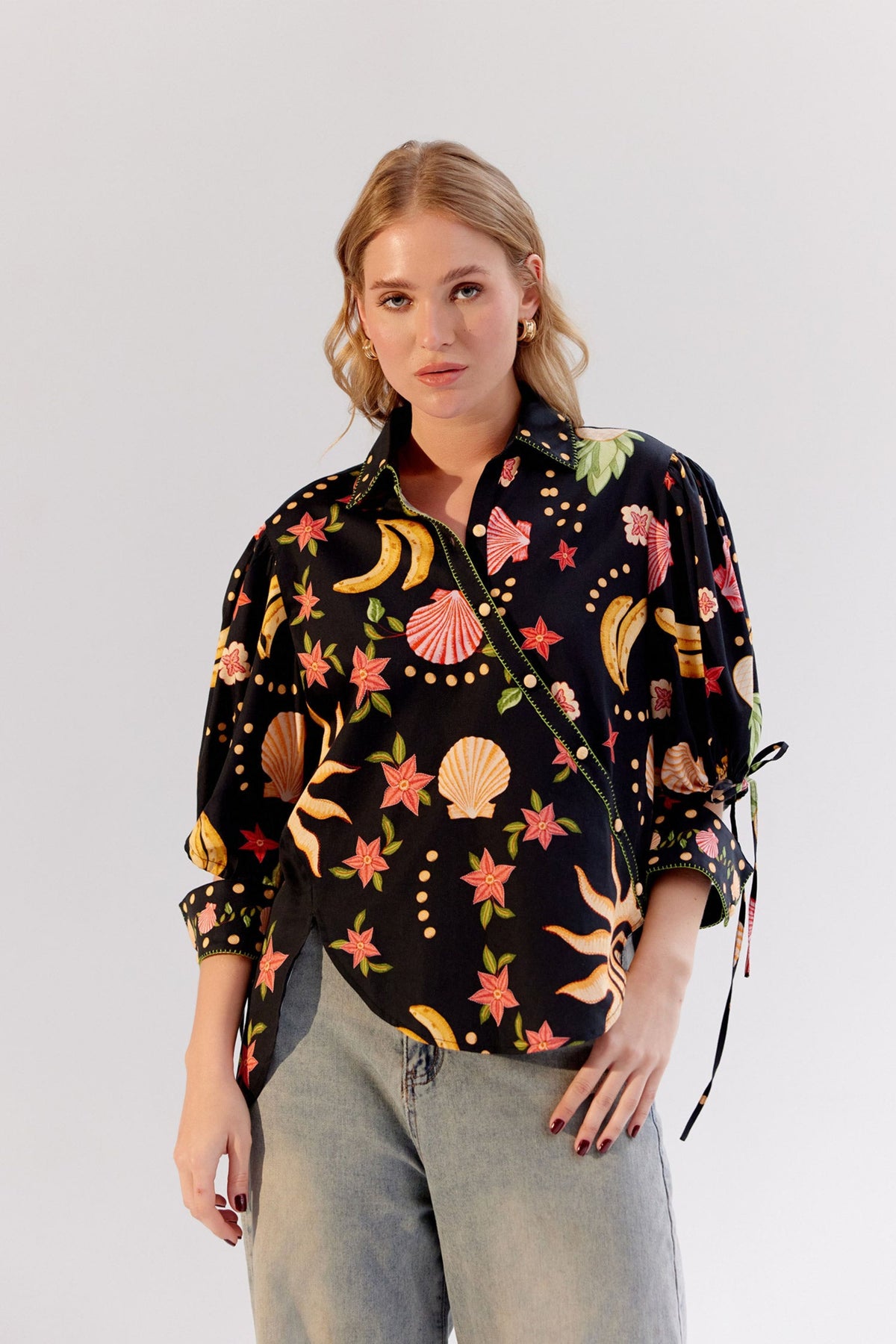 Seashell Black Brie Shirt