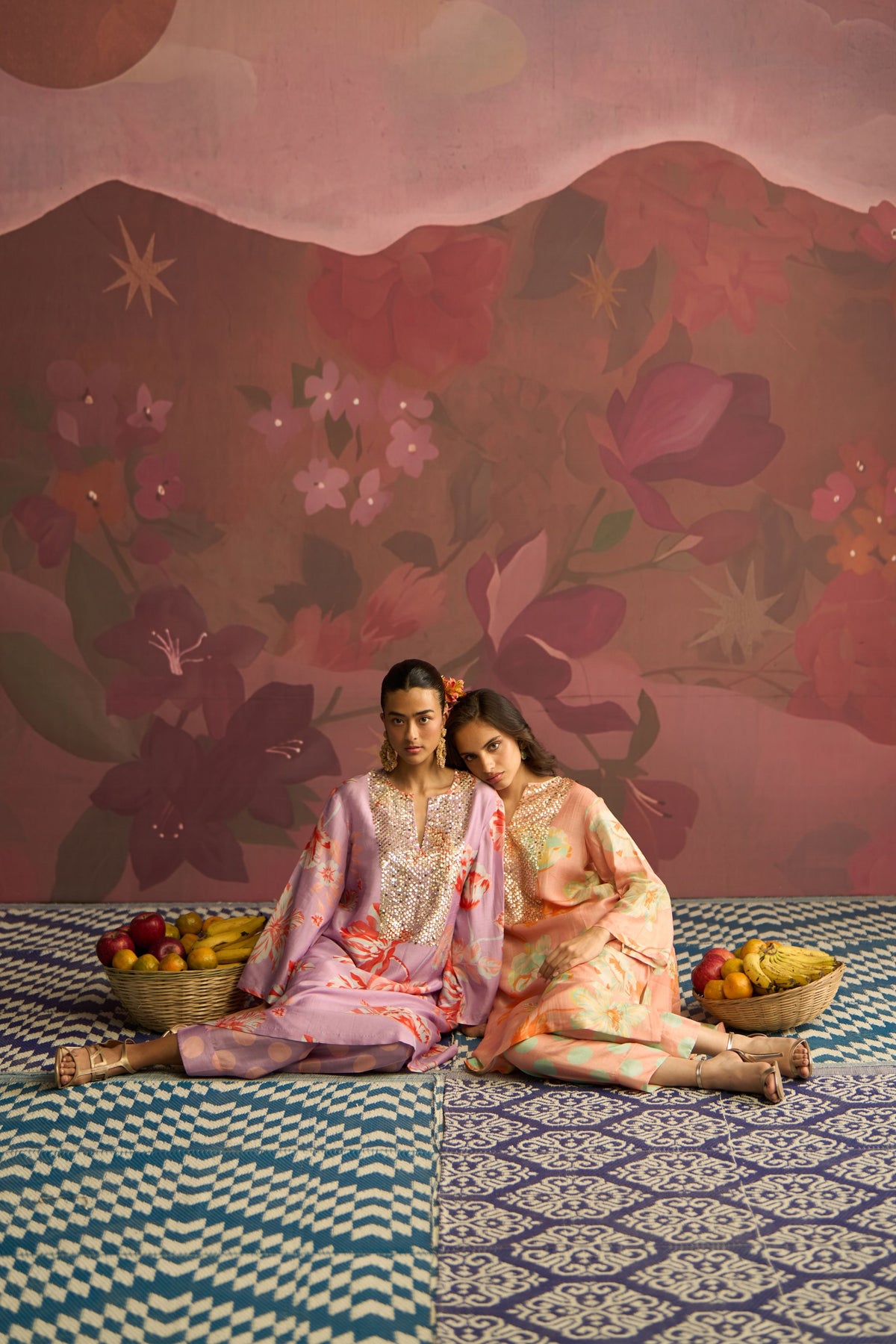 Peach Gleam Kurta Set