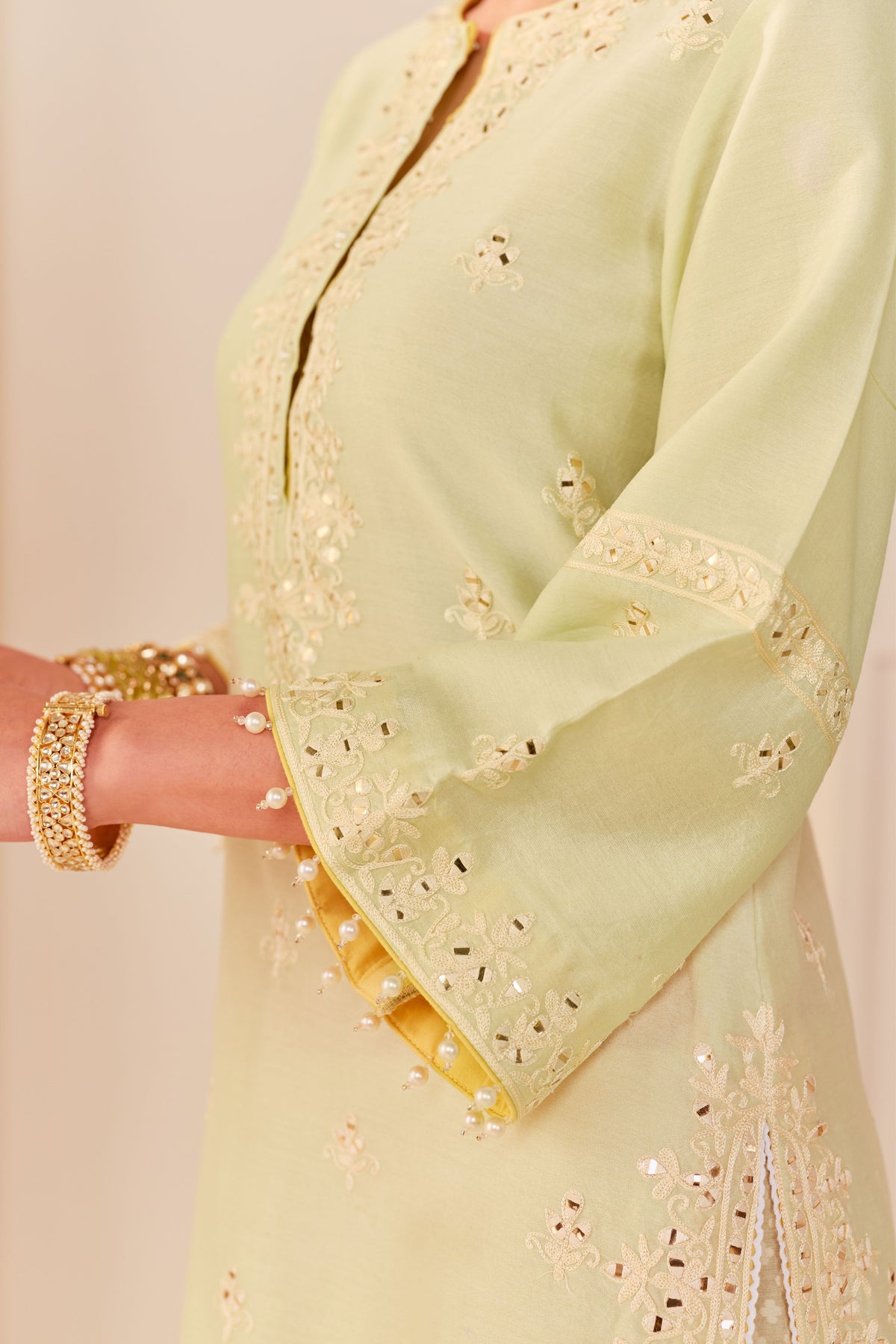 Rehma Mint Green Sharara Set