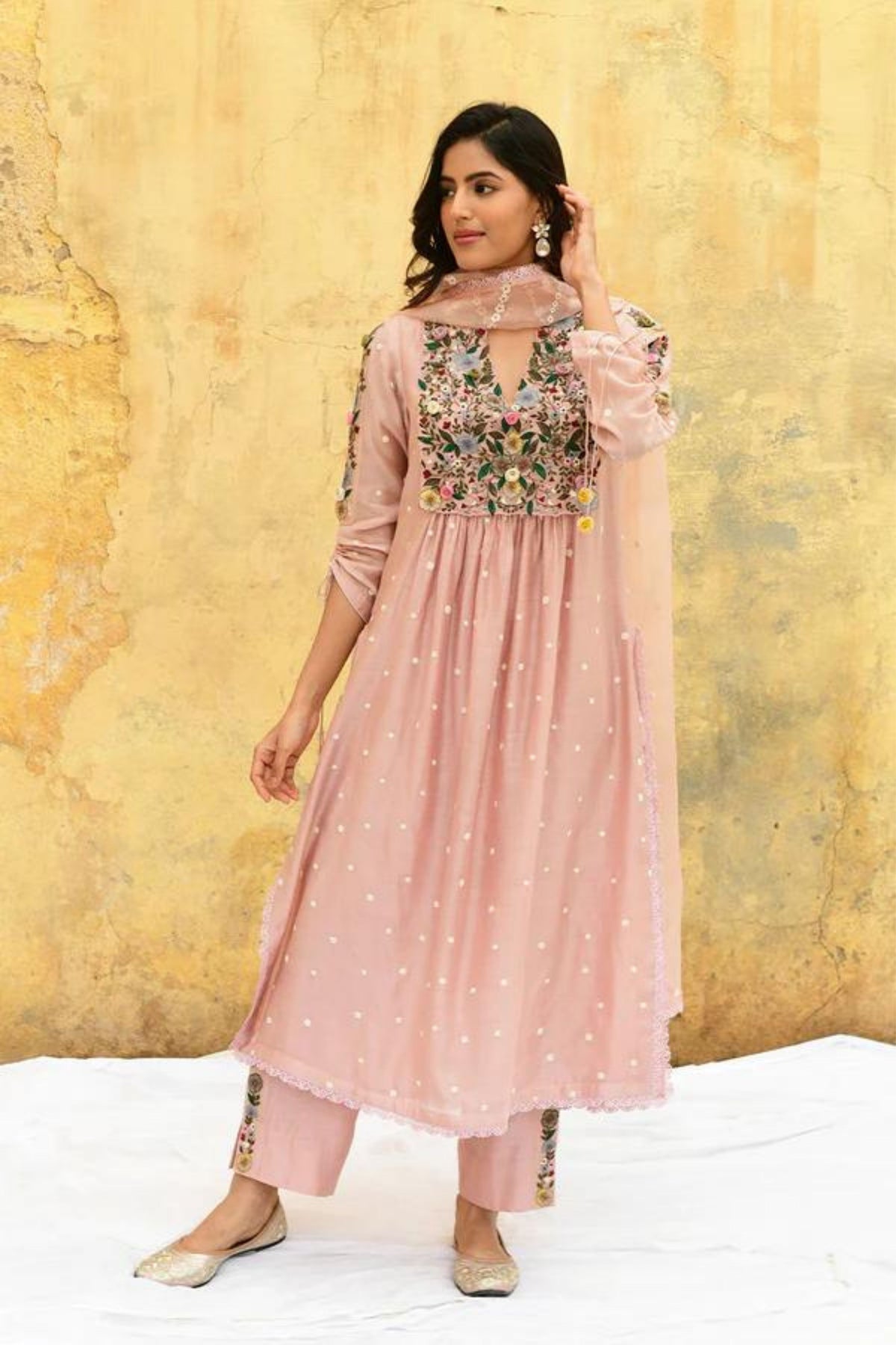 Pink Orchid Kurta Set