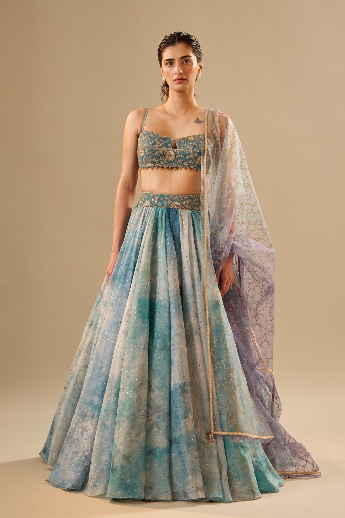 Shades Of Grey Lehenga Set