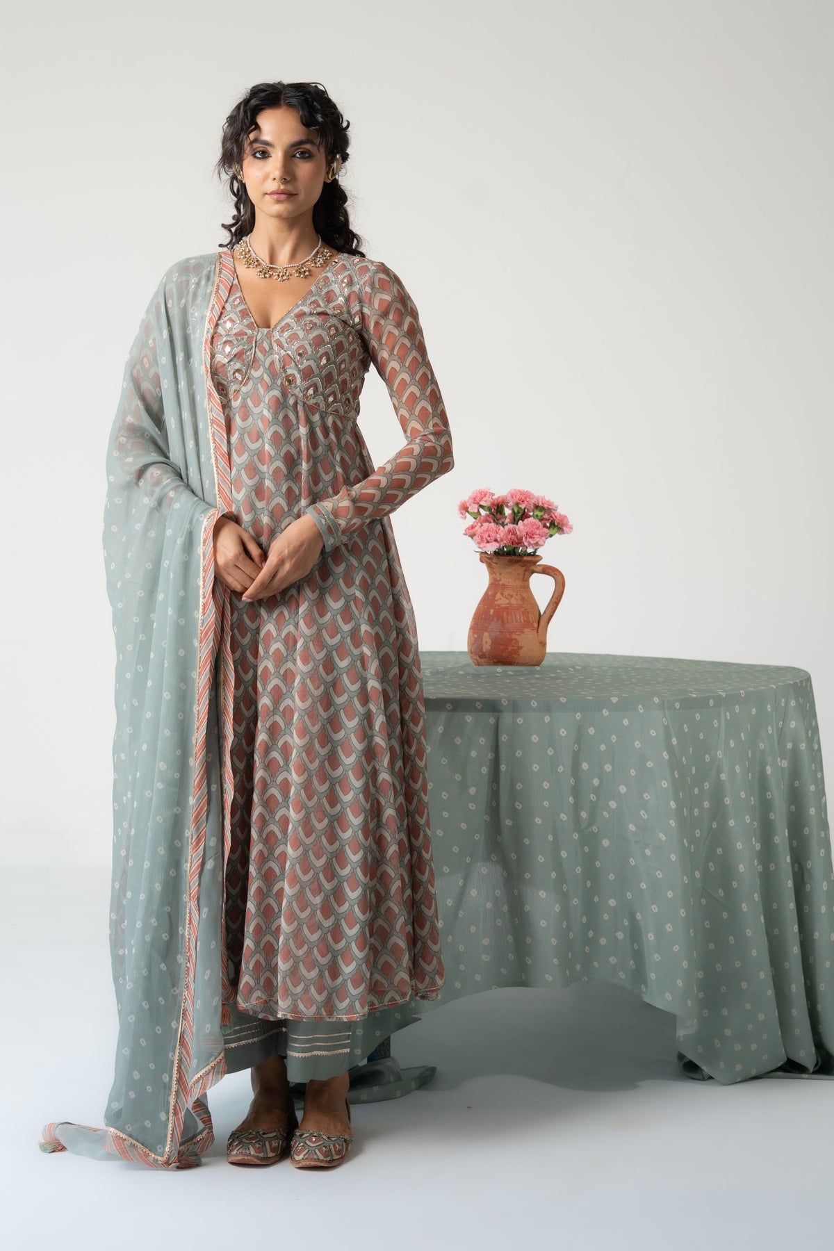 Noorani Anarkali Set