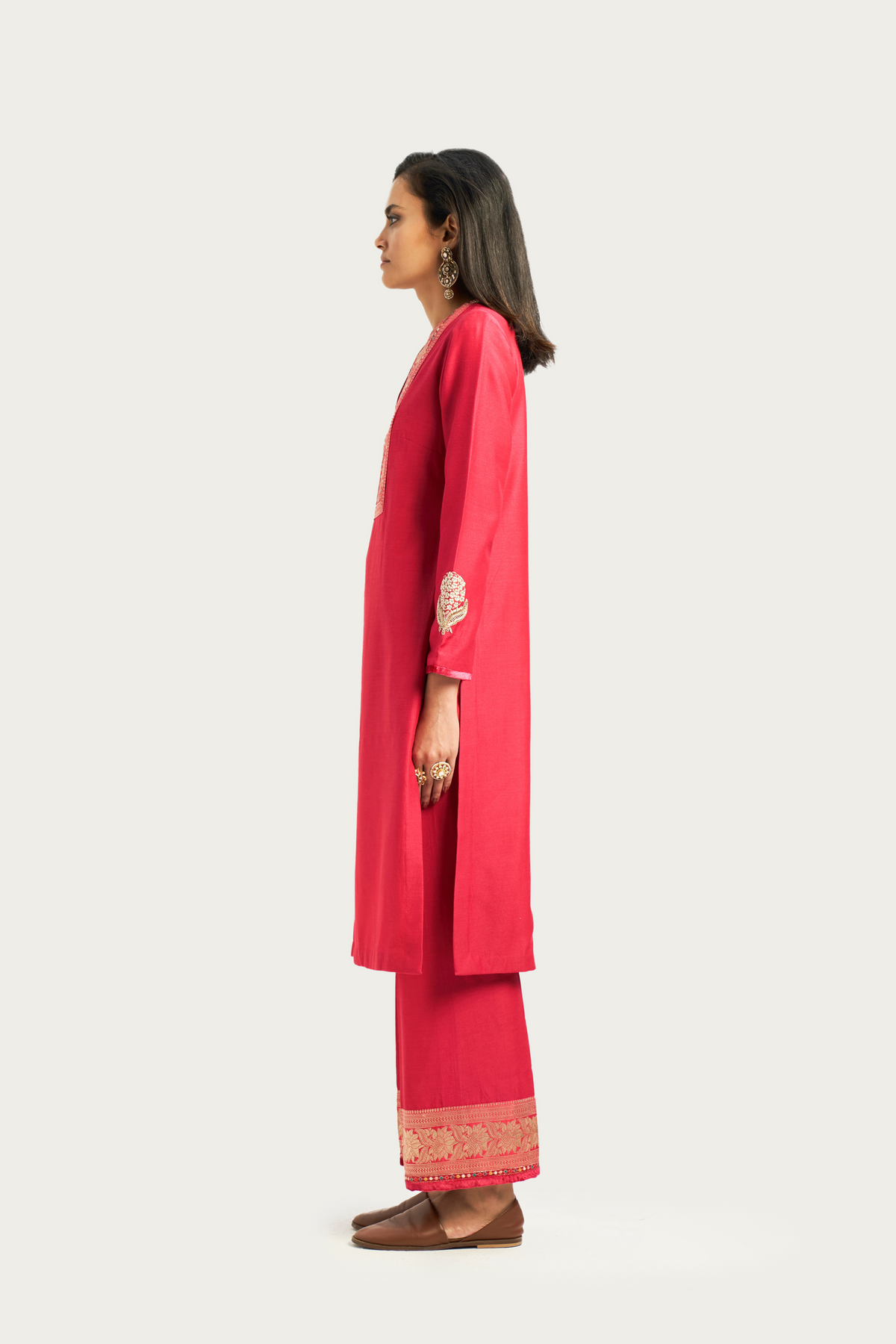 Calicut Ruby short kurta pant set