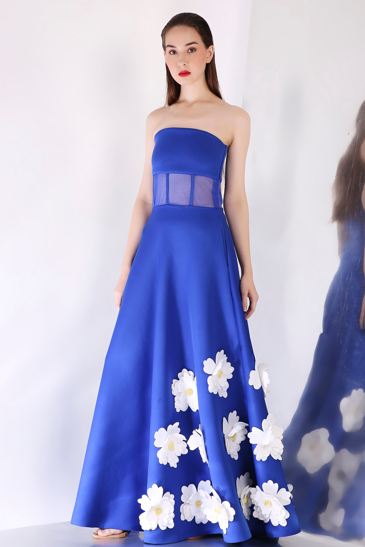 Royal Blue Applique Dress