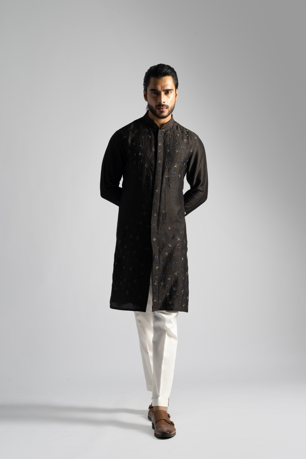 Dark Brown Kurta Set