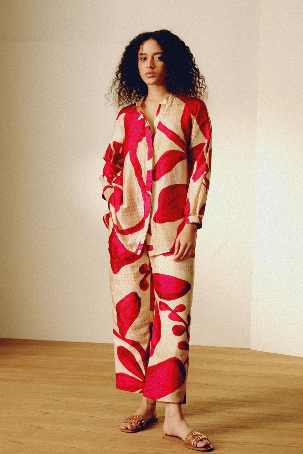 Red Leah Co-ord Set