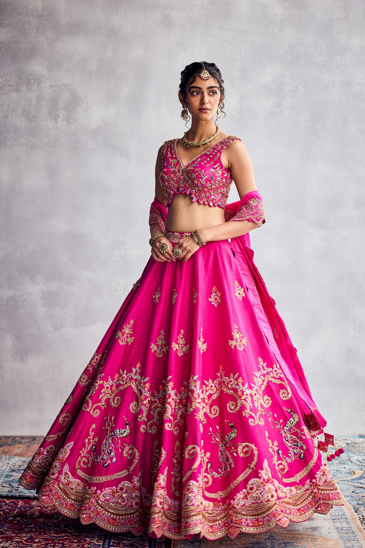 Fuschia Pink Lehenga Set