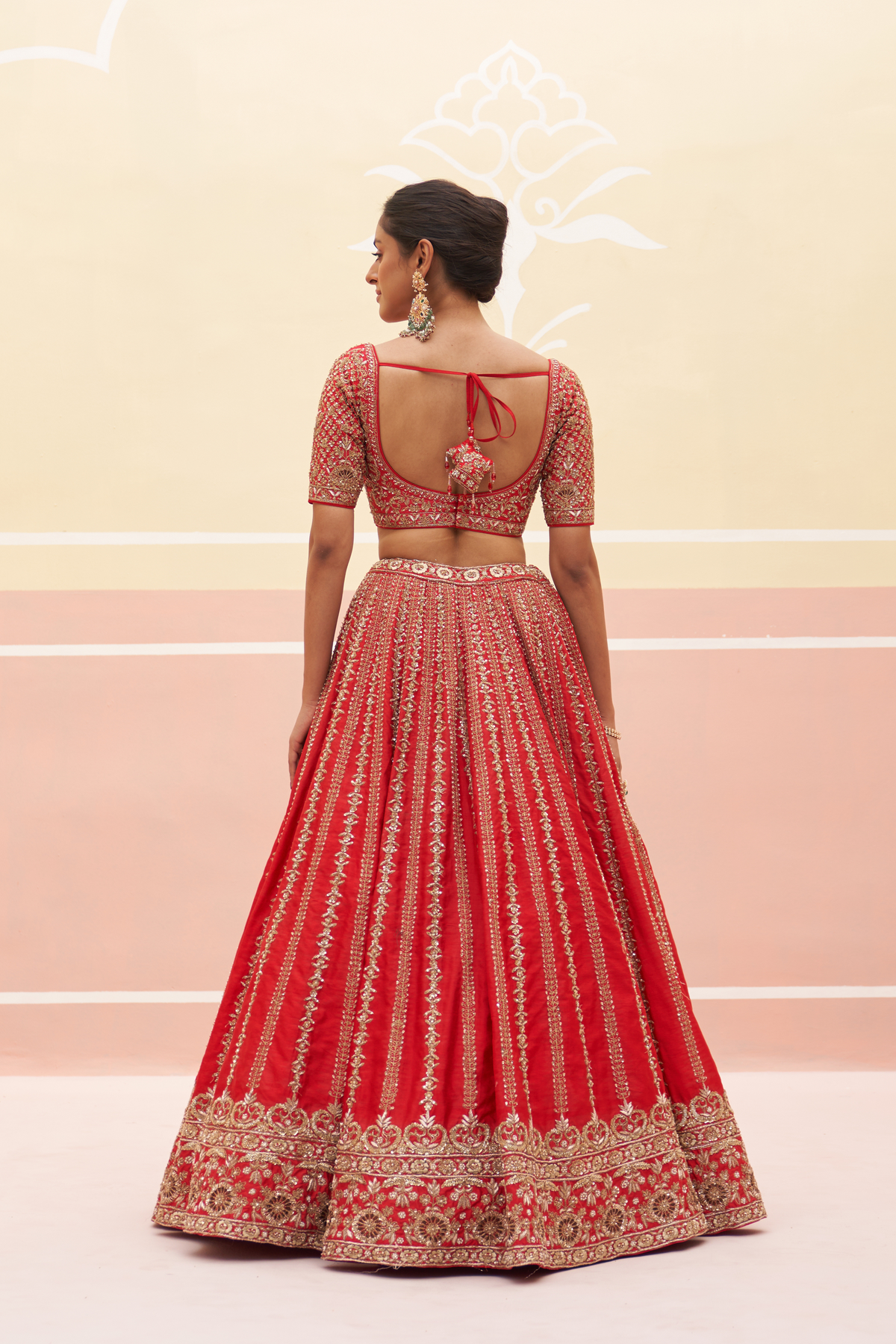 Raw Silk Lehenga Set
