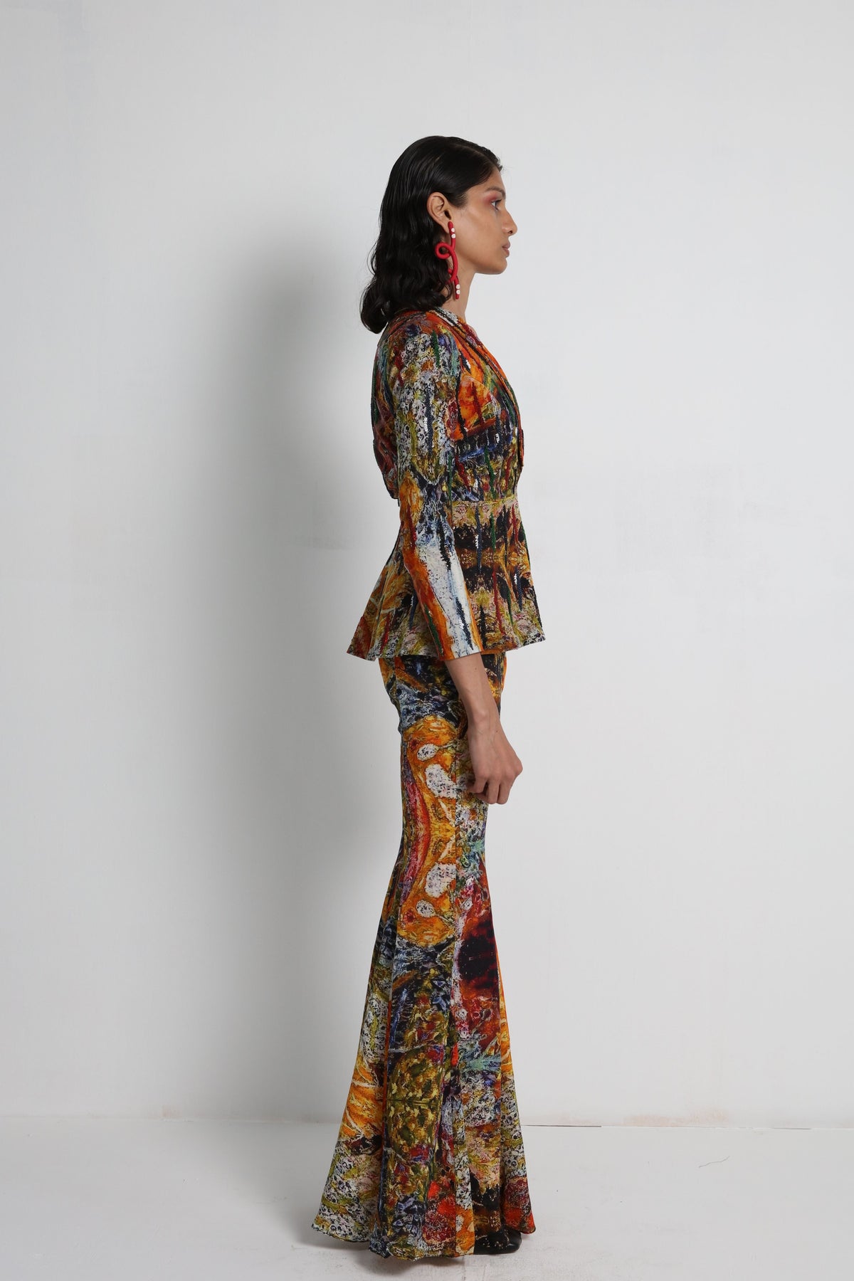 Multicolour Digital Printed Sharara Set