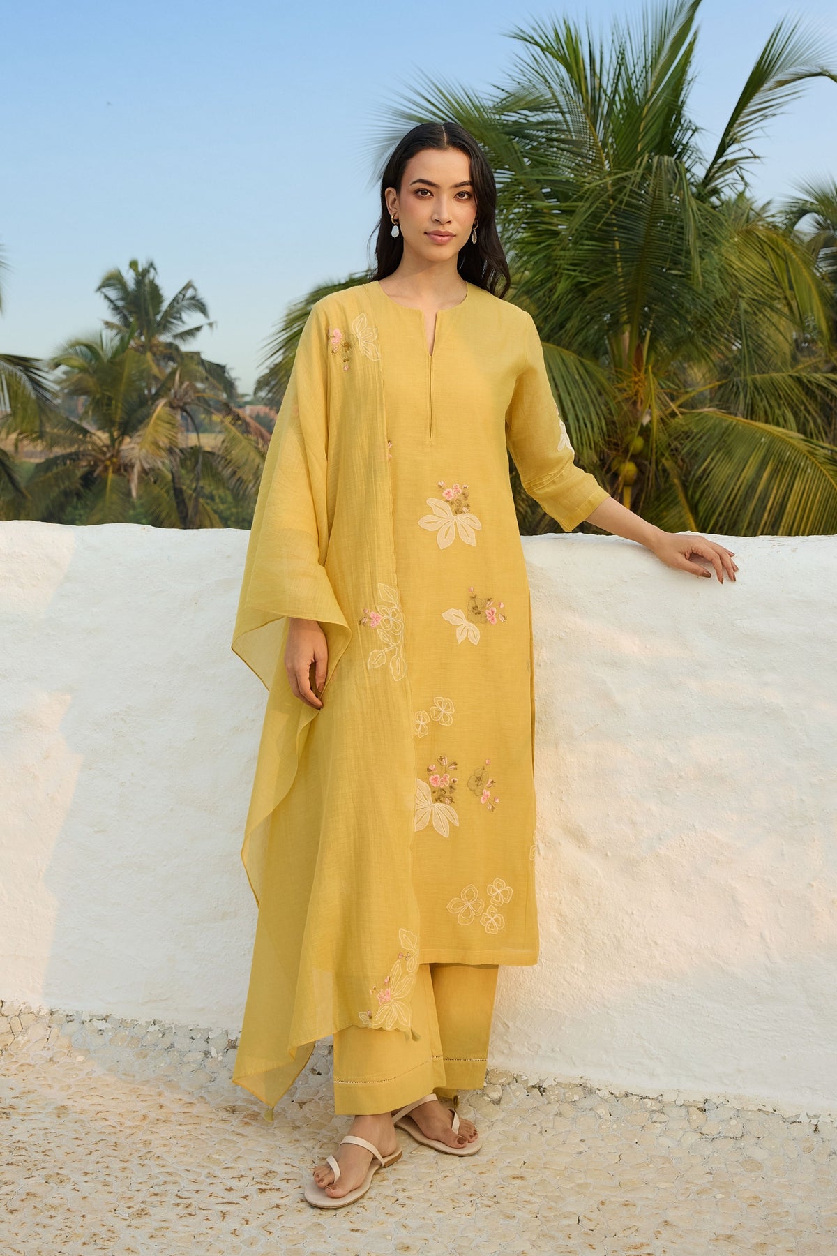 Rue Embroidered Kurta Set