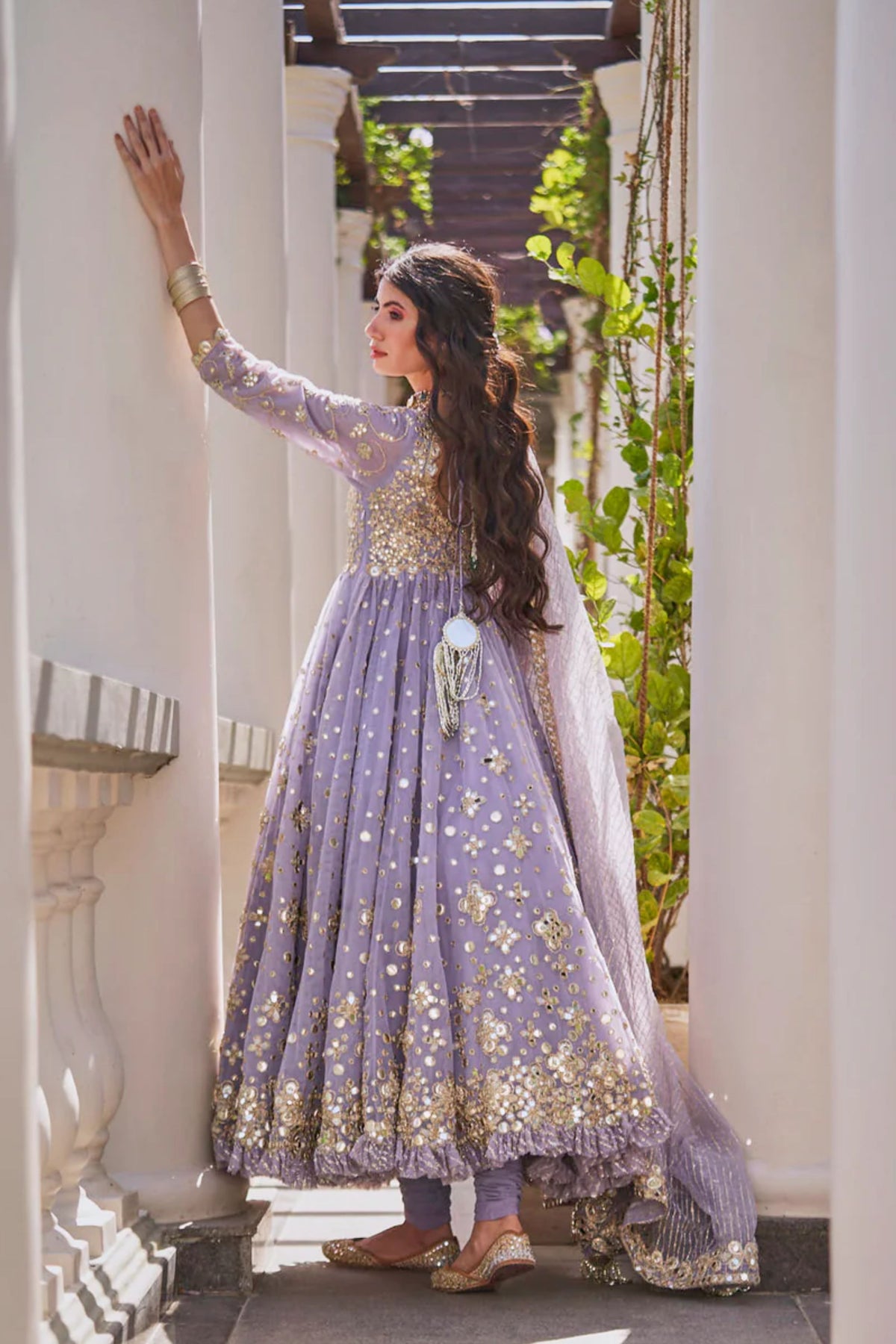 Martini Lilac Anarkali Set