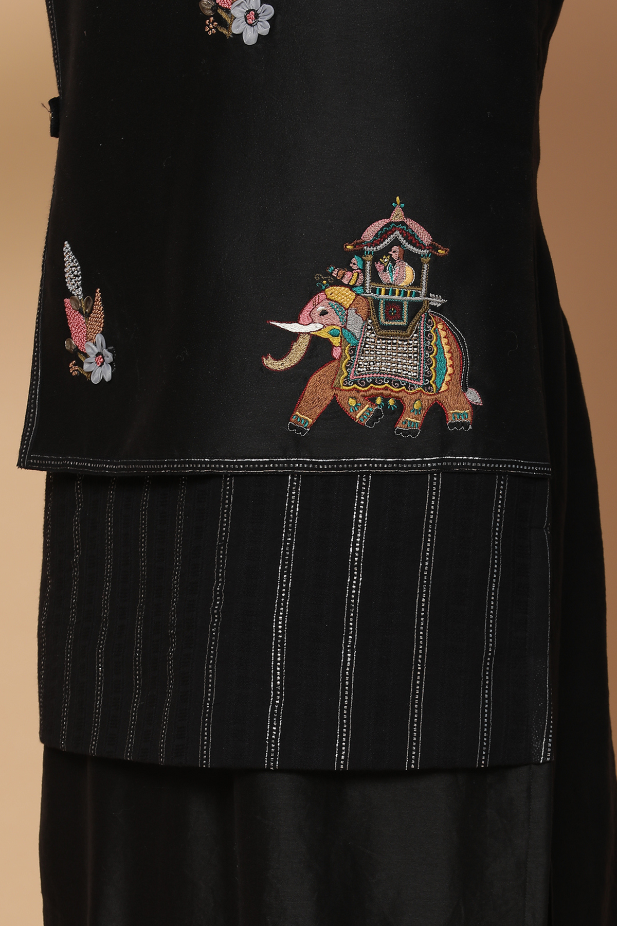 Black airawat kurta set