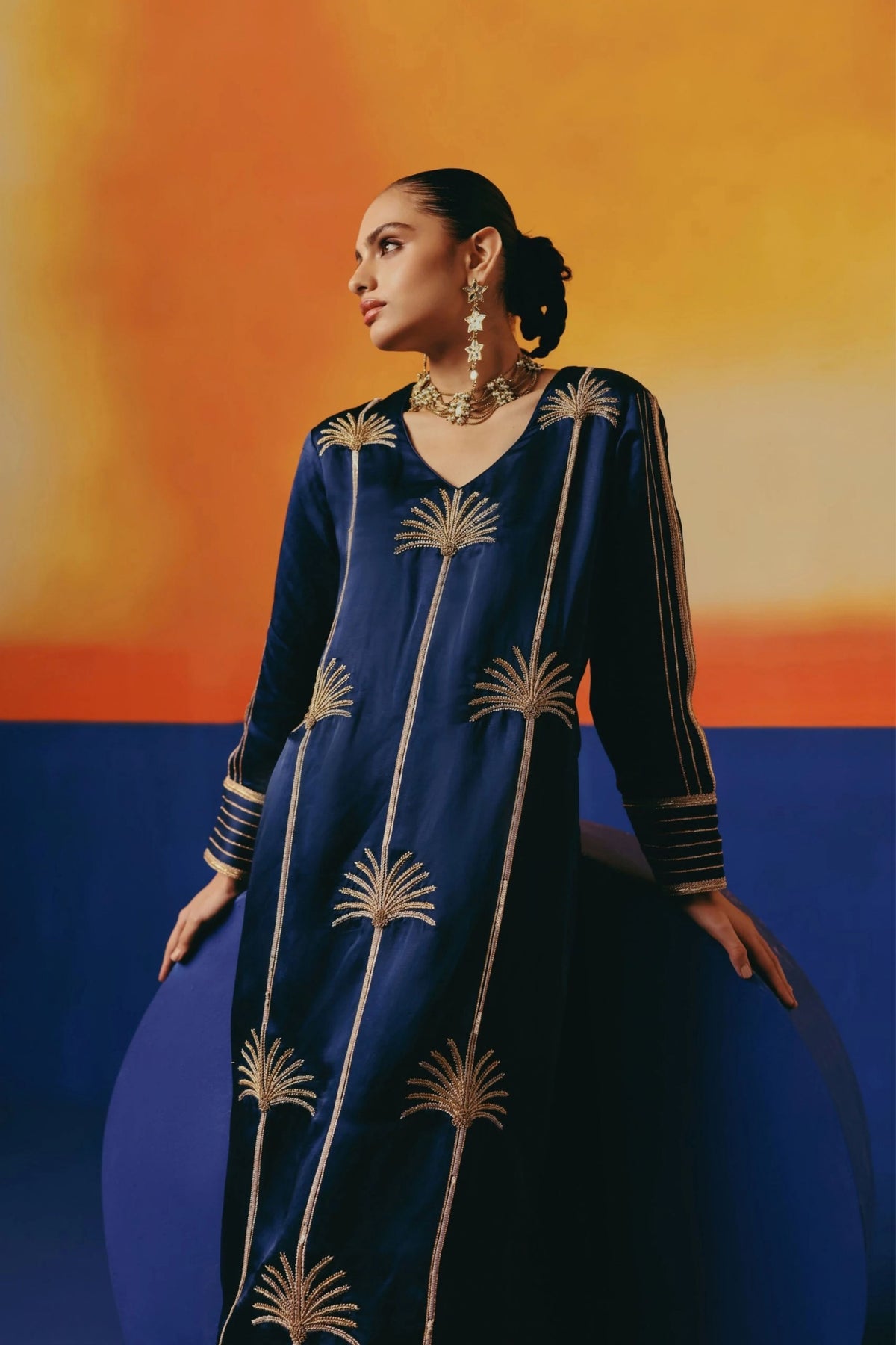 Palm Festive Kurta Set