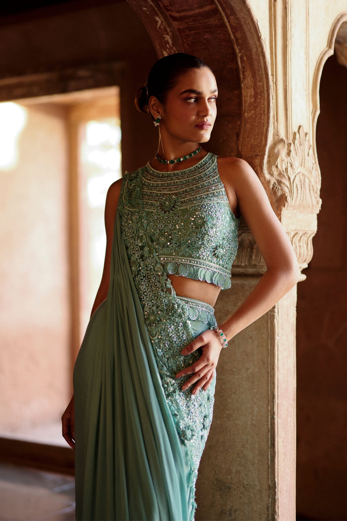 Azhar Draped Saree