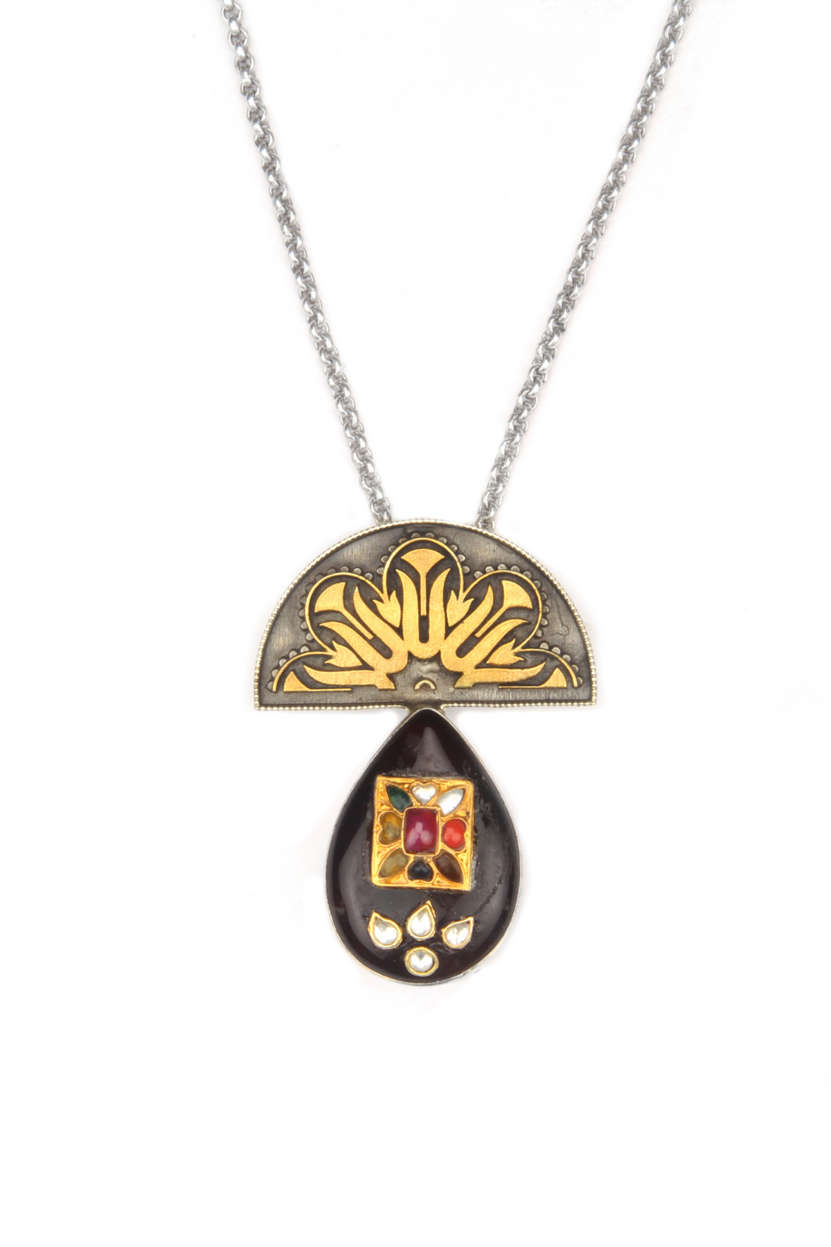 Silver Tuba Pendant