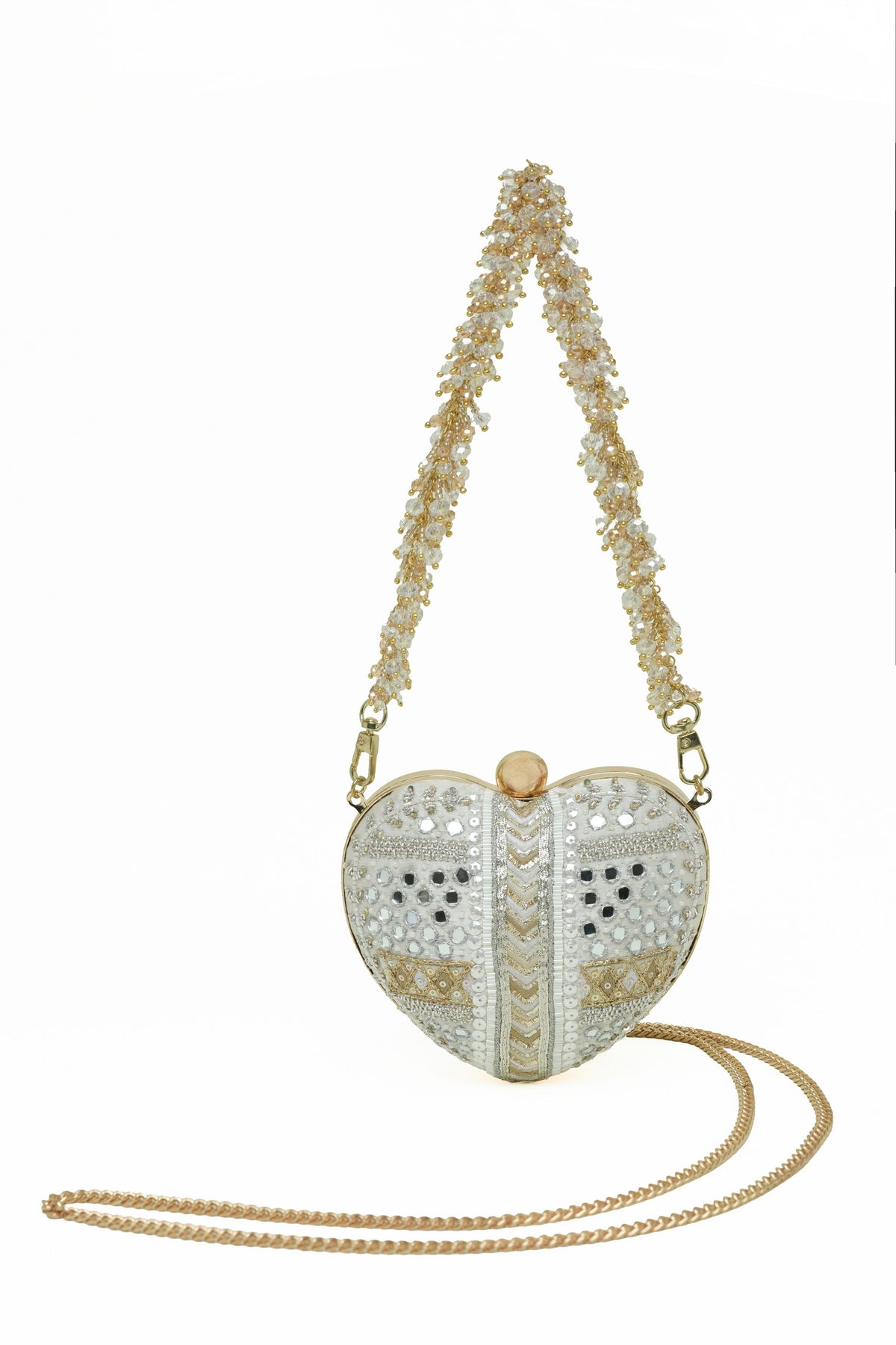 IvoryManzar Heart Clutch