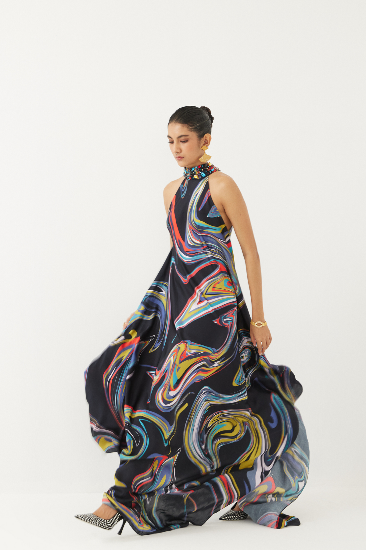 Galaxy Halter Dress
