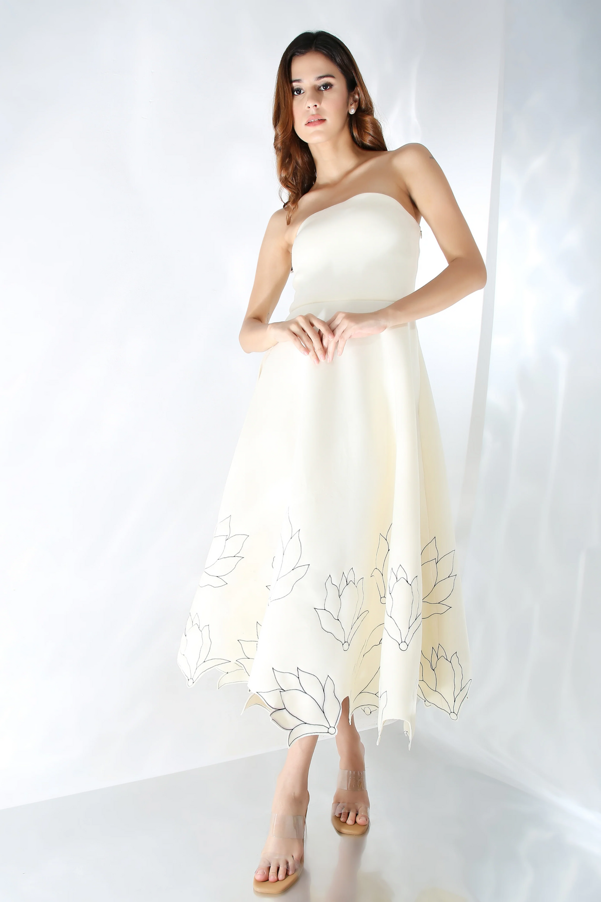 Classic White Embroidery Dress