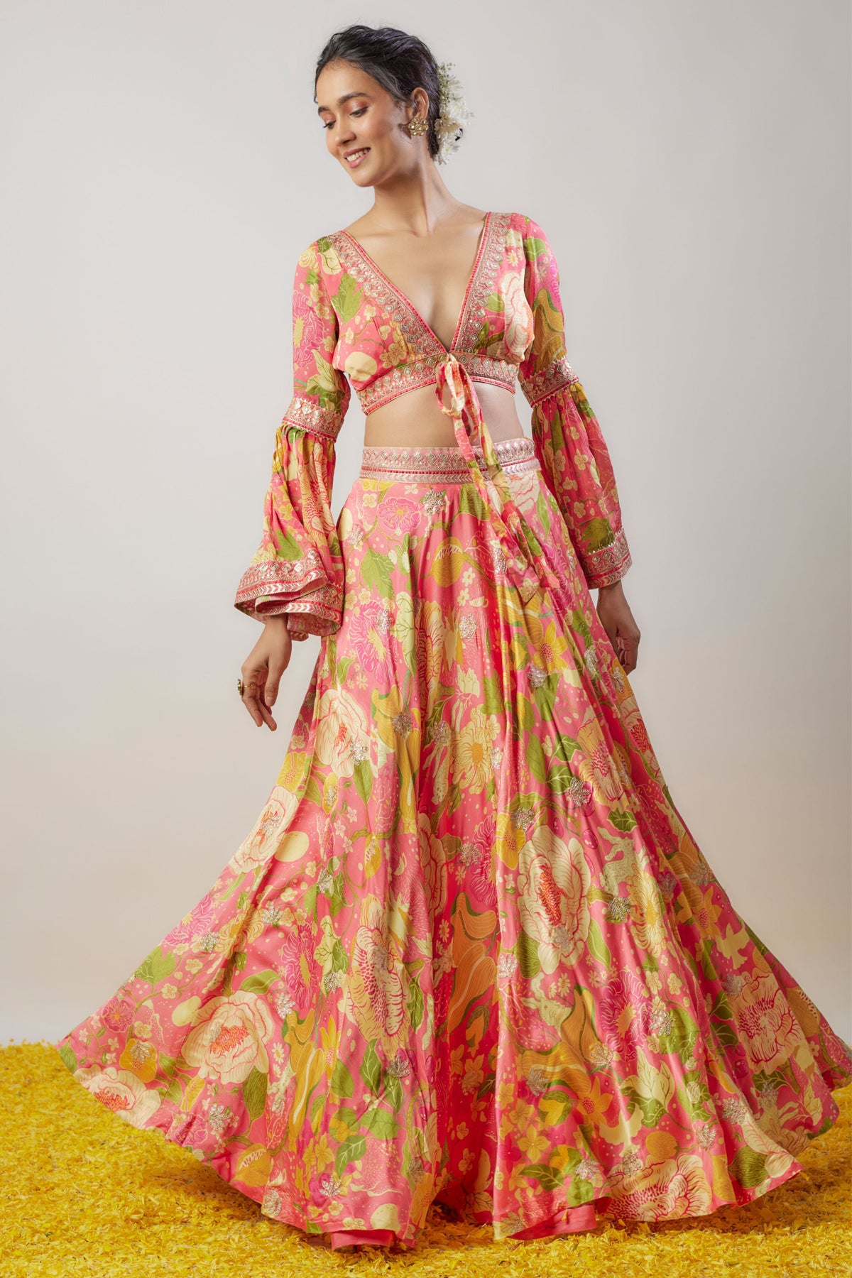Arina Pink Skirt Set