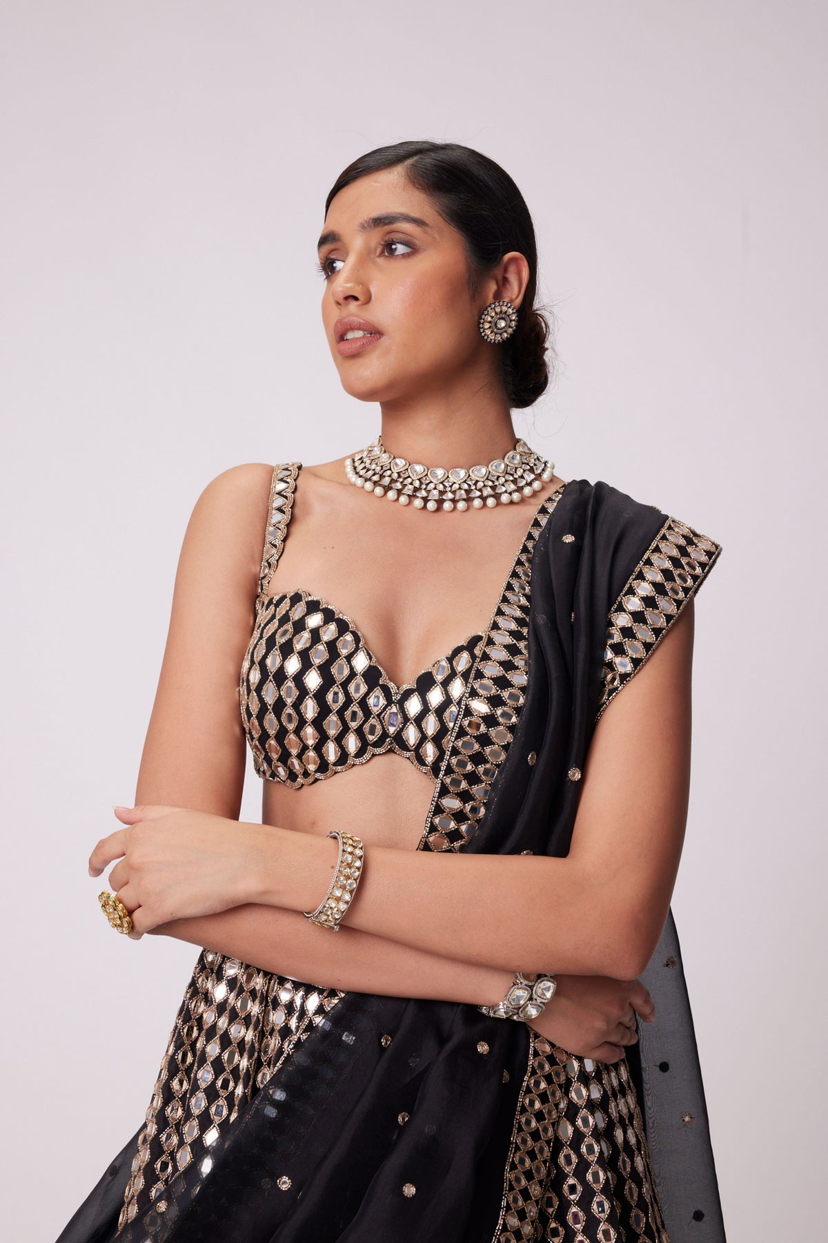 Black Lehenga Set