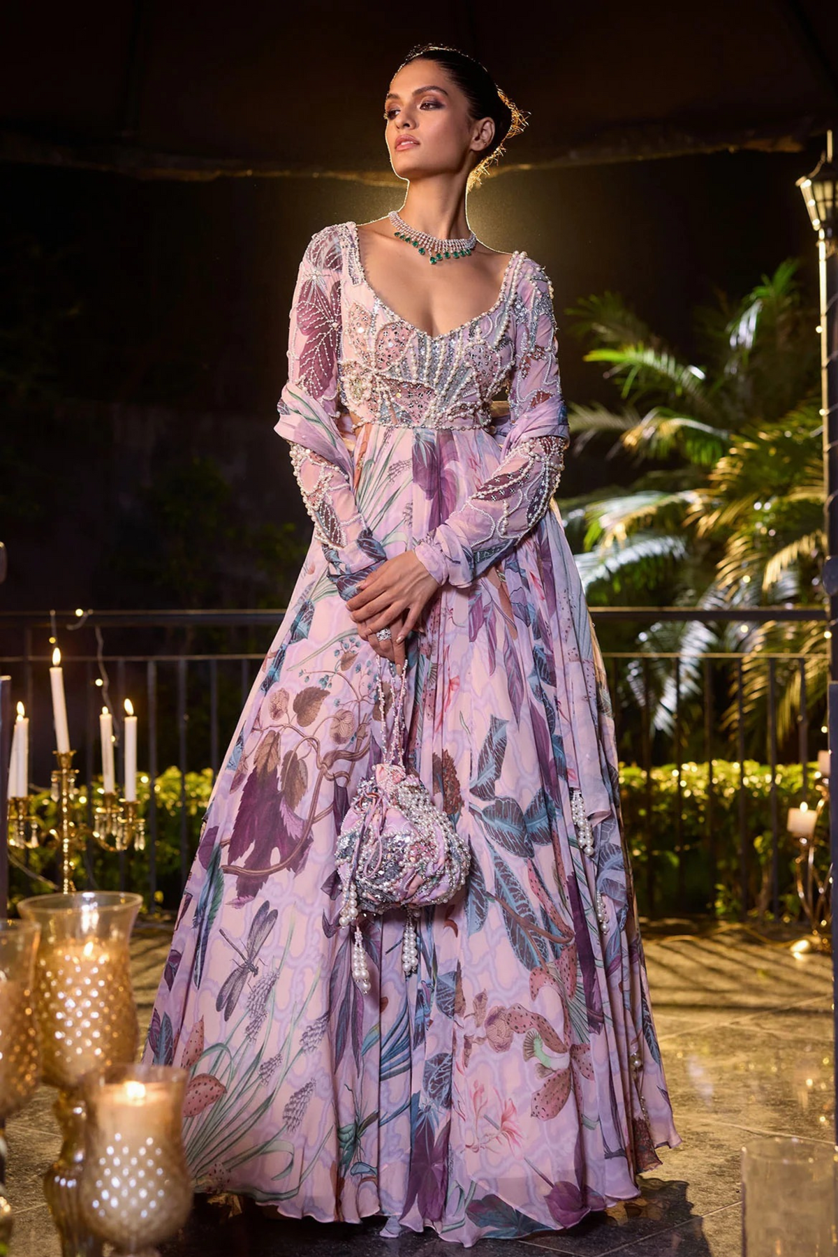 Amna Anarkali Set