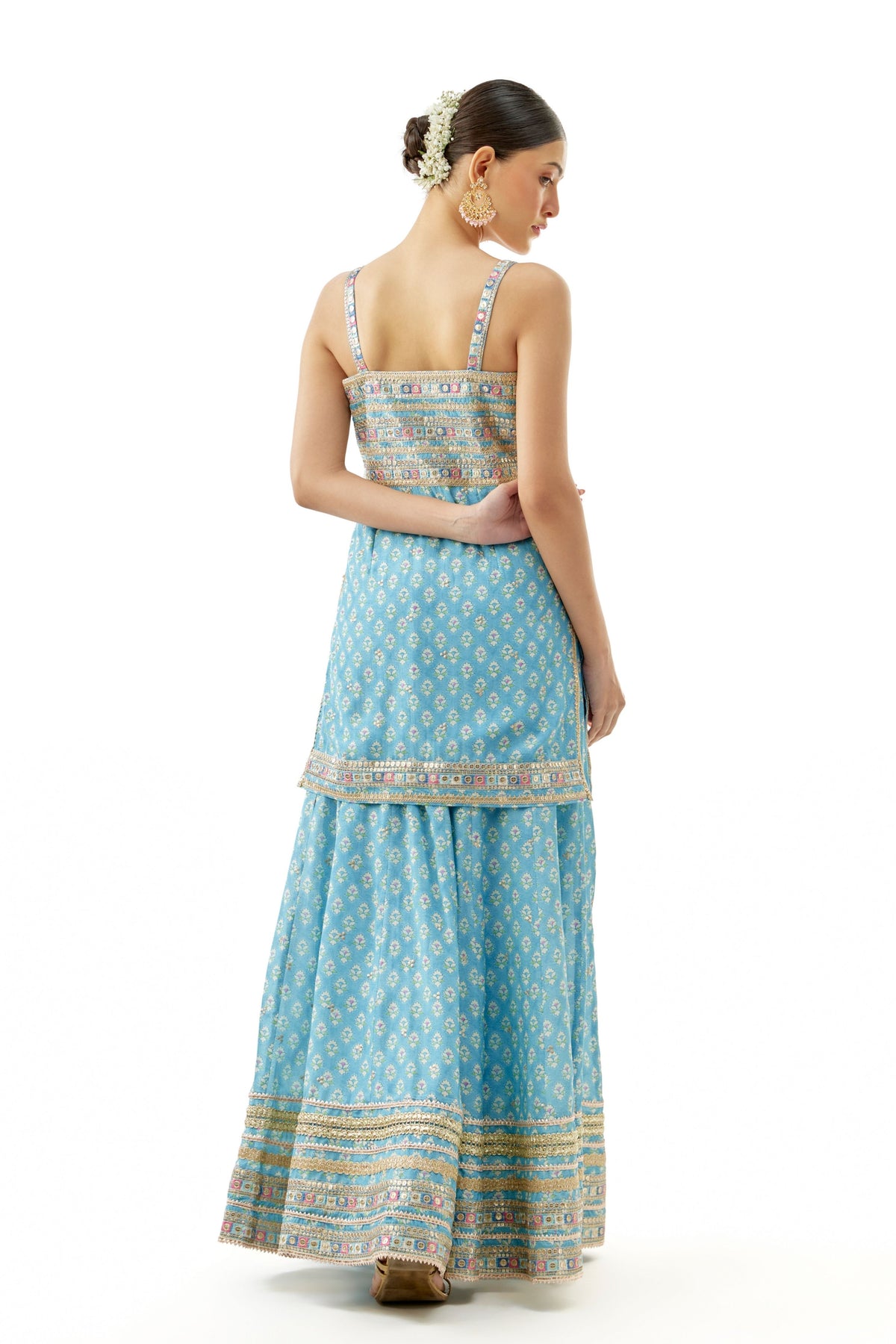 Blue Nitya Sharara Set