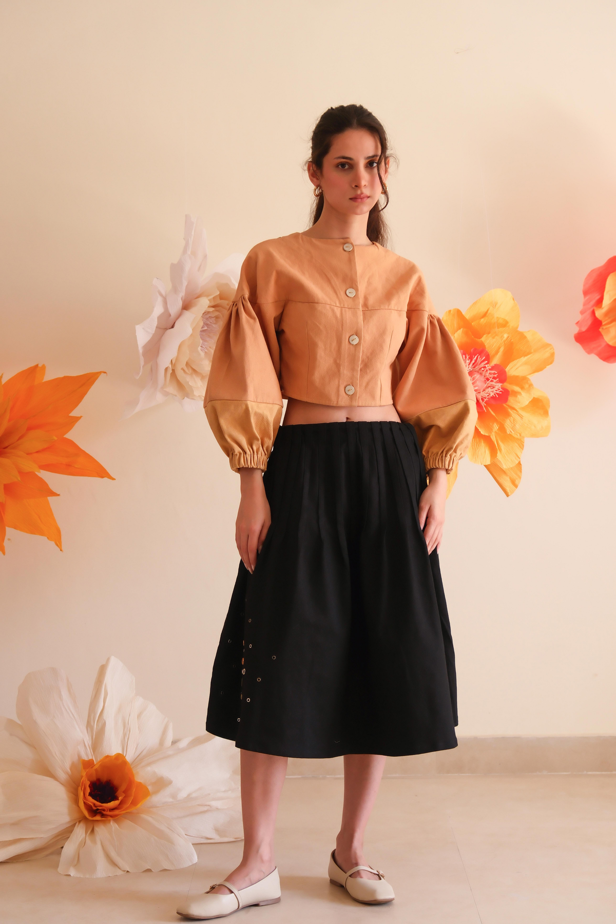 Coal Rivet Skirt