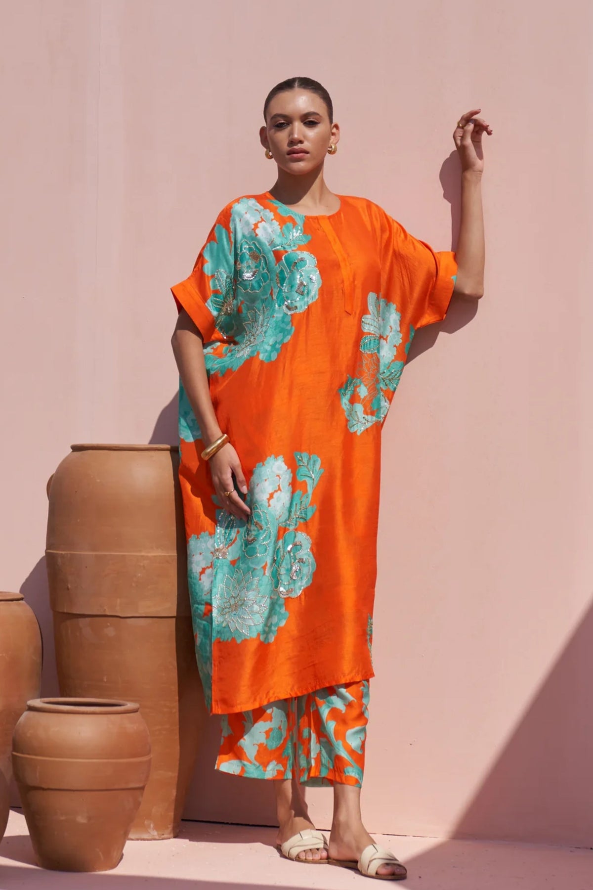Orange Moroccan Oversized Set