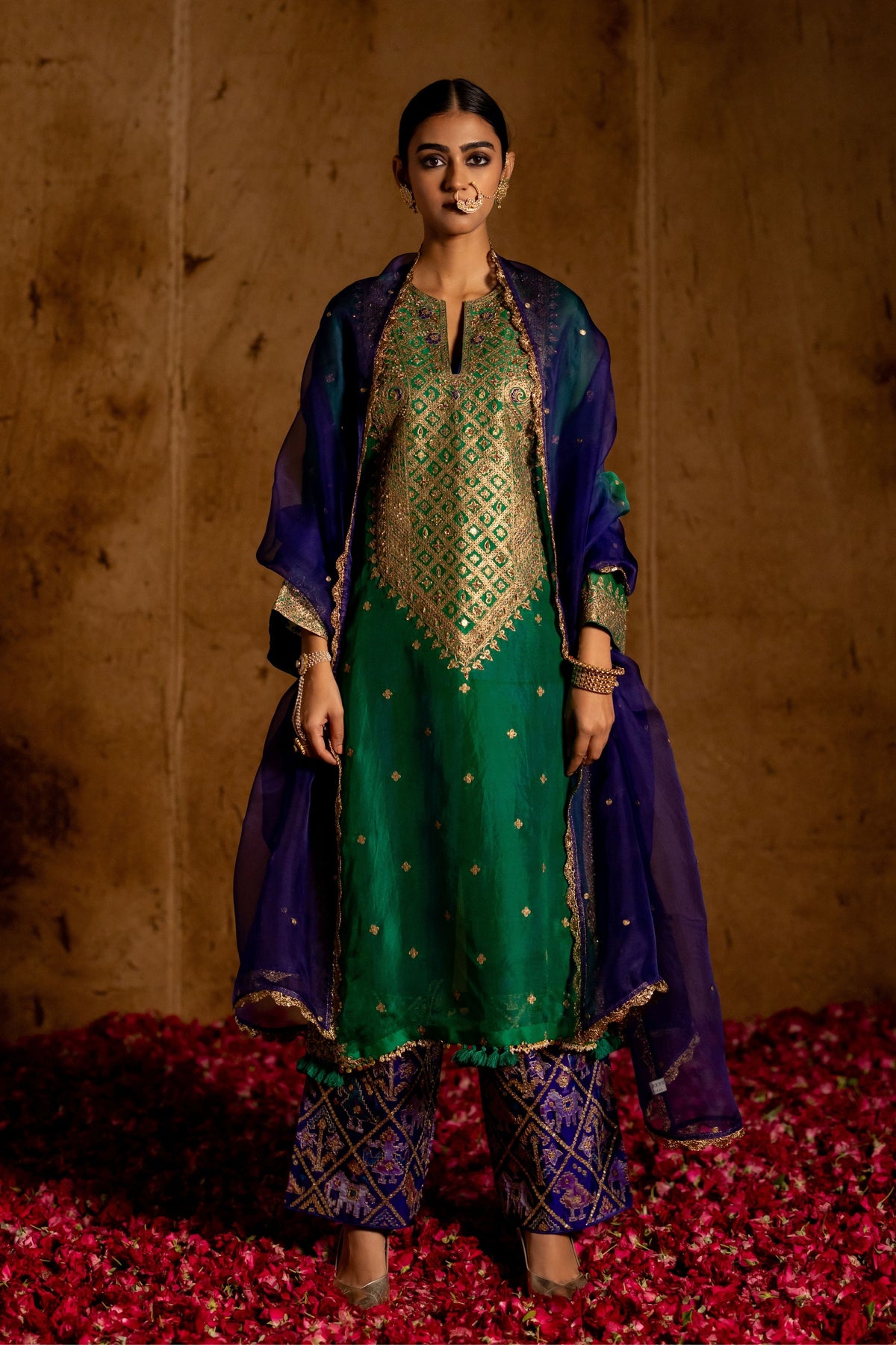 Blue Emerald Dupatta