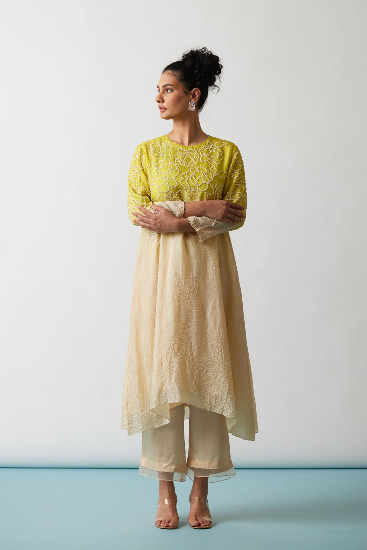 Citrene Ombre Kurta Set