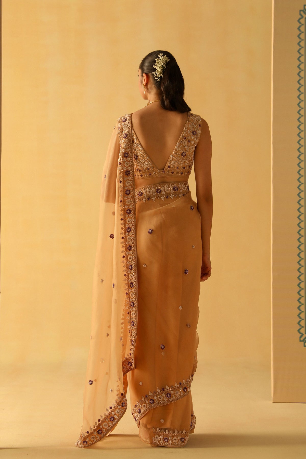 Gold Hannah Saree Set