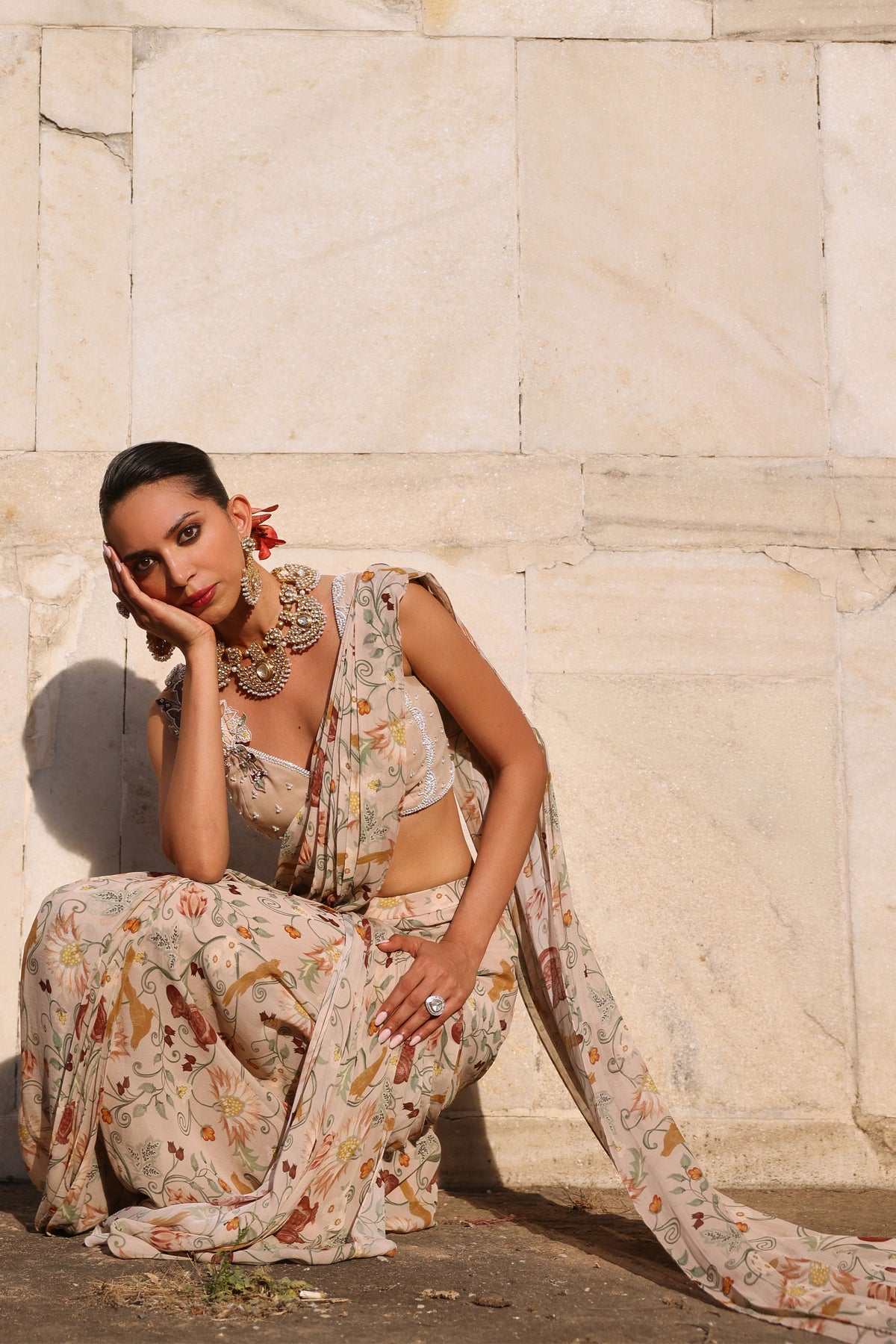 Vihana Printed Draped Saree