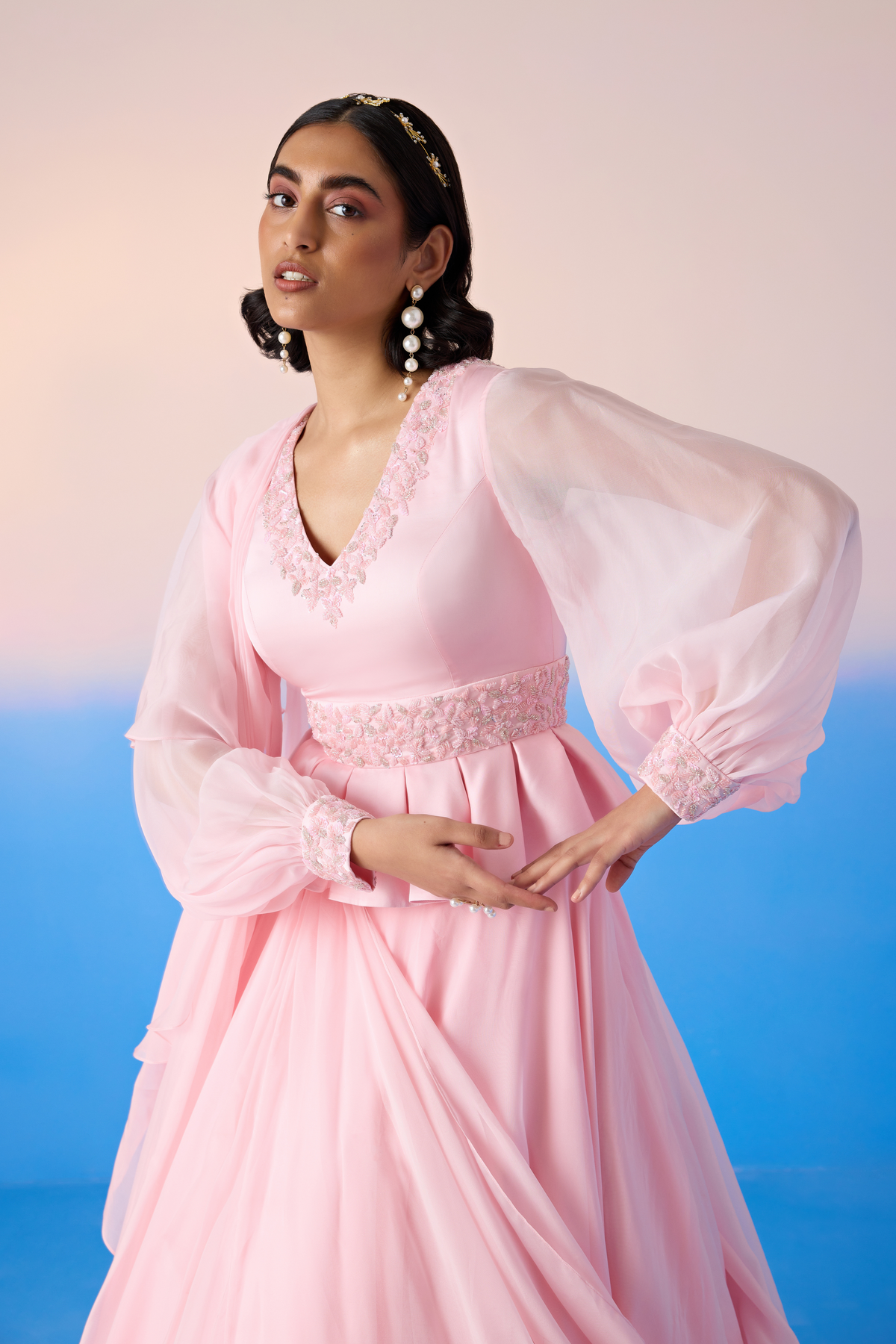 Carnation Pink Skirt Set